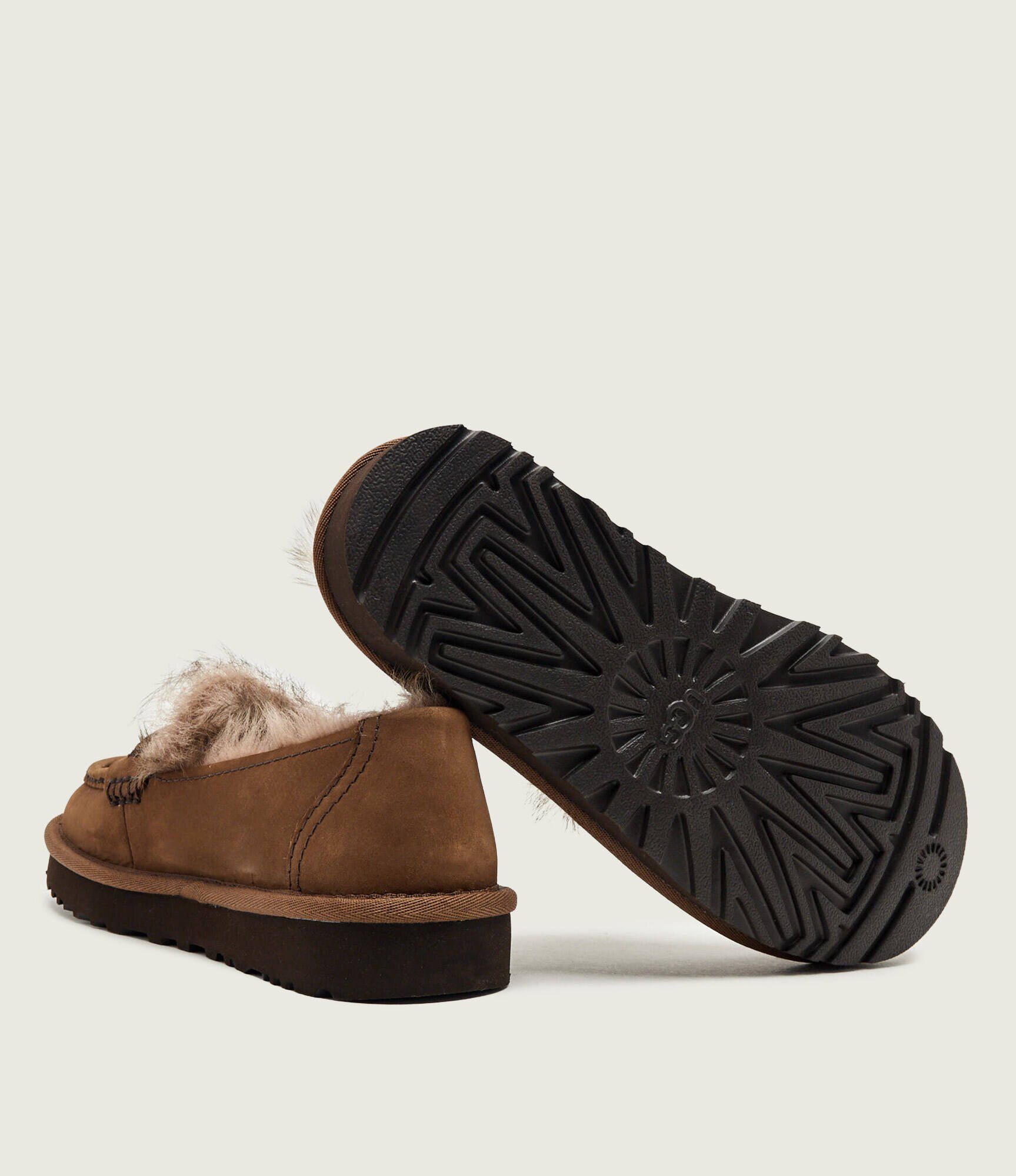 UGG De piele căptușite pantofi loafer W Ellis cu adaos de lână