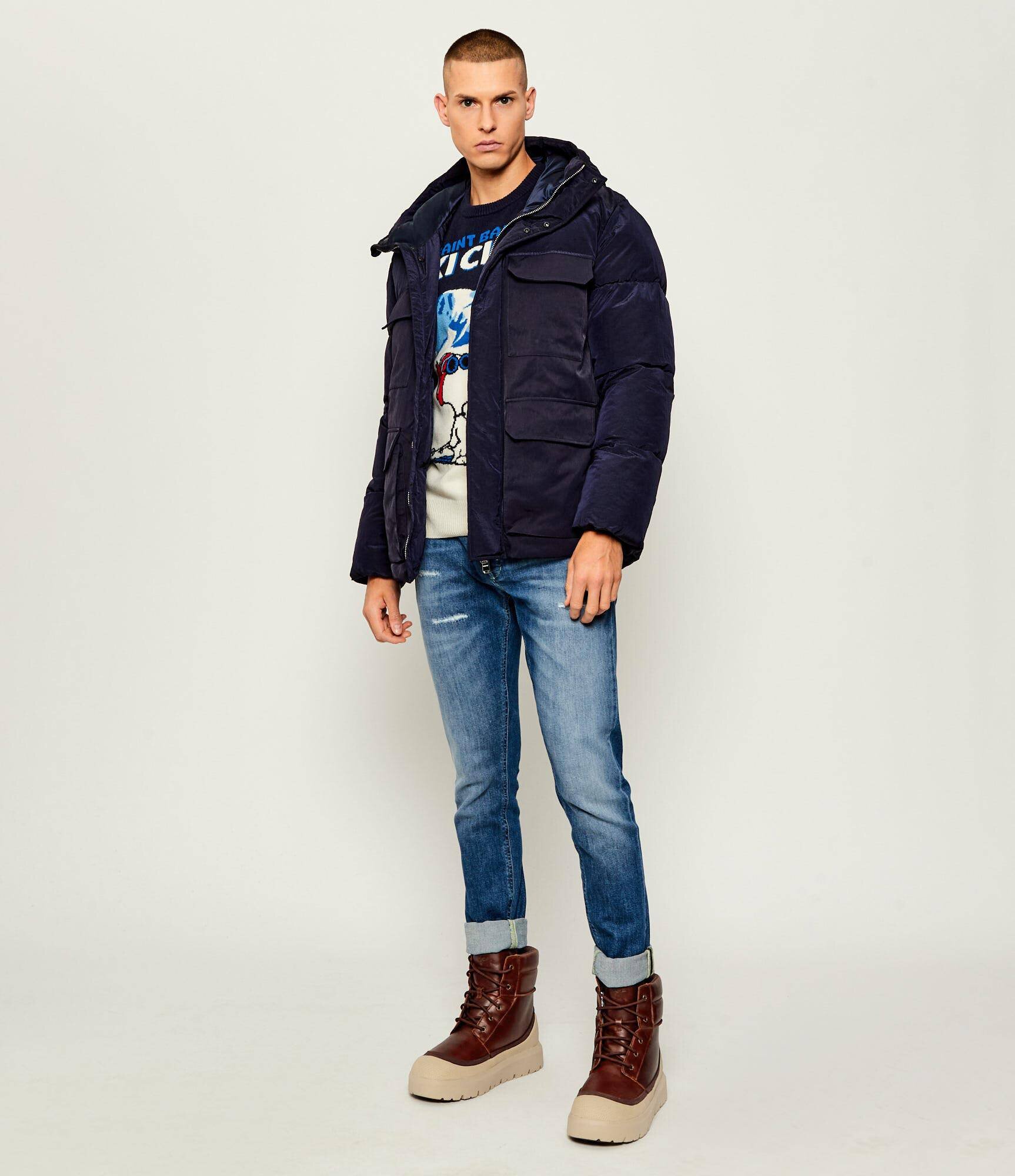 UGG De piele încălțăminte înaltă M NEUMEL HIGH WEATHER HYBRID cu adaos de lână