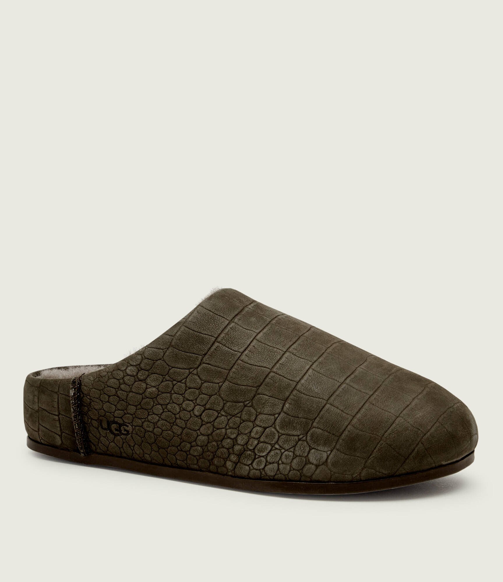 UGG De piele mules (încălțăminte) ELEA EMBOSSED cu adaos de lână