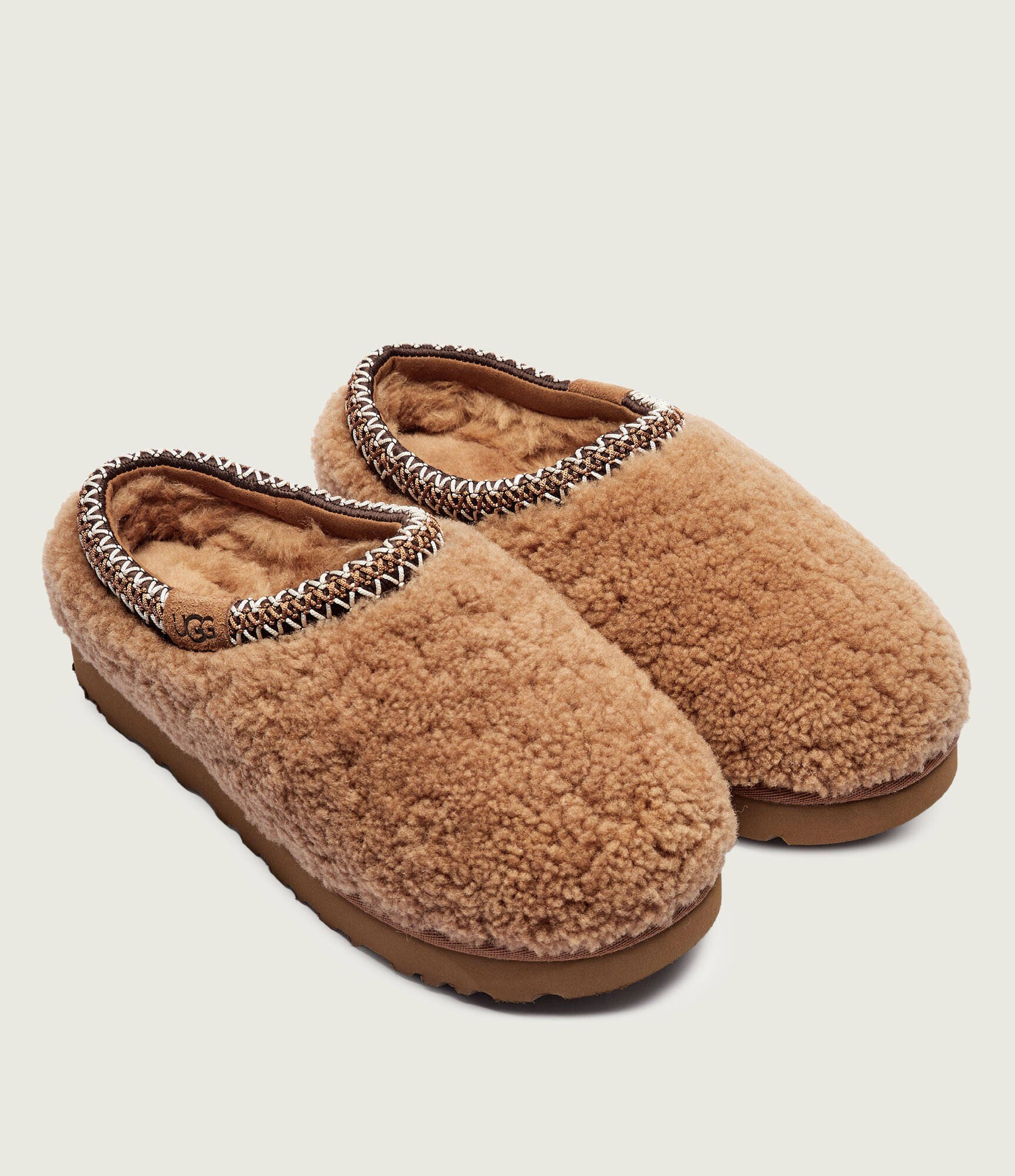 UGG De piele mules (încălțăminte) Tasman Maxi Curly cu adaos de lână