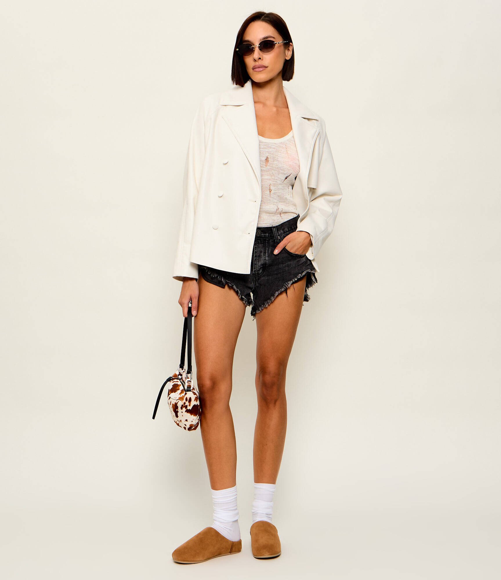 UGG Mules (încălțăminte) ELEA | piele întoarsă cu adaos de lână
