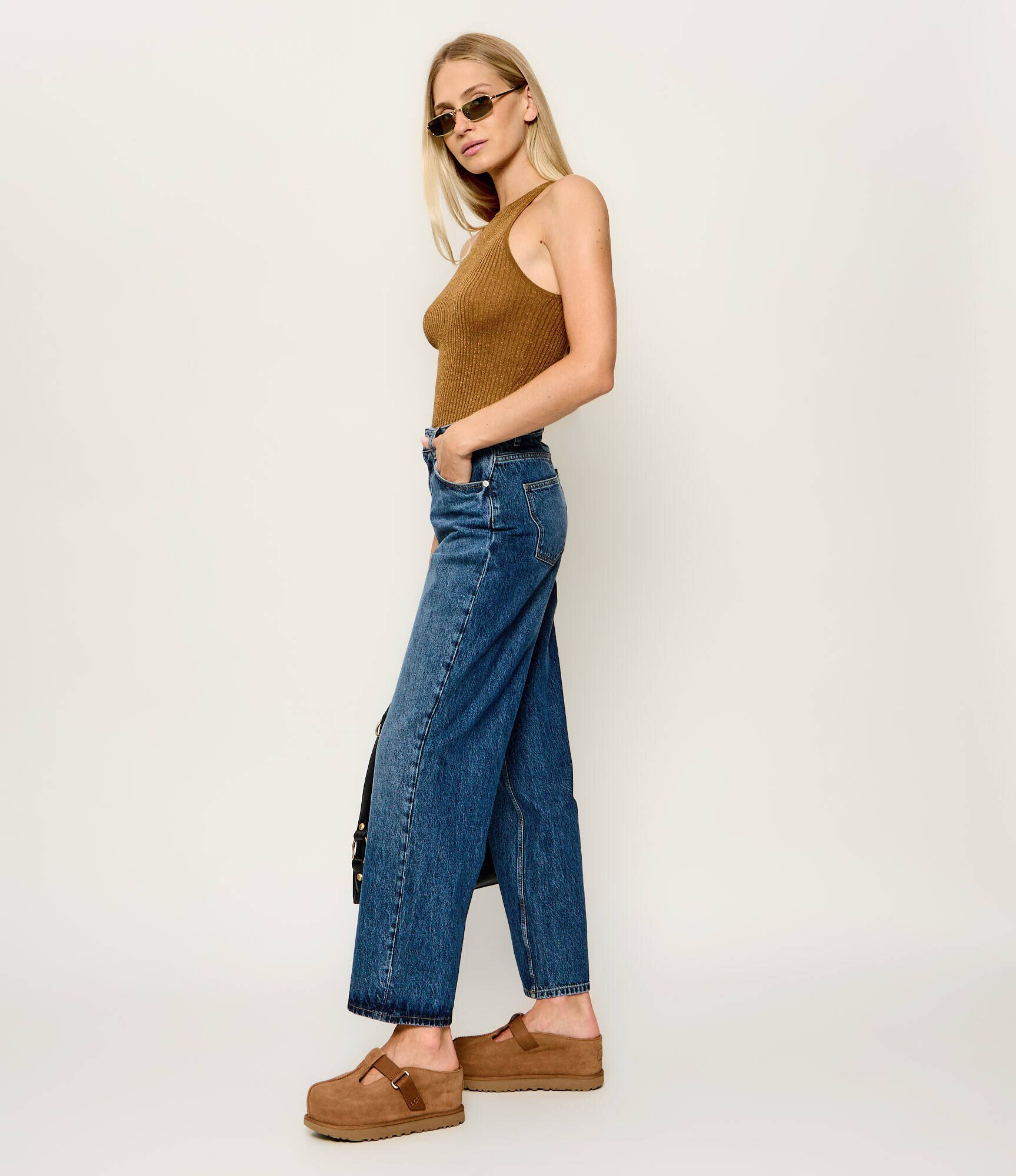 UGG Mules (încălțăminte) Goldenstar Hi | piele întoarsă