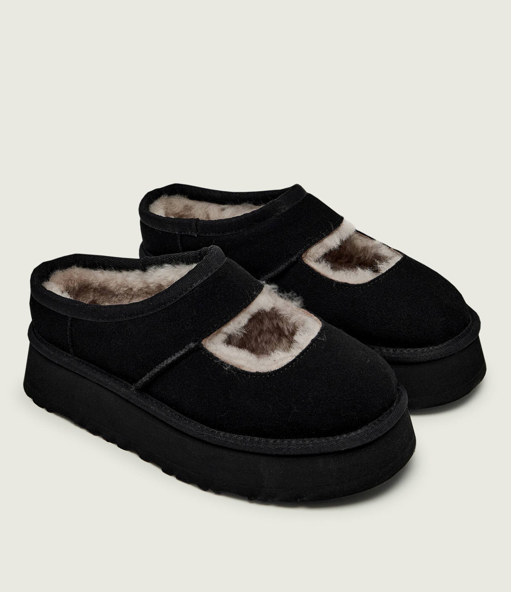 UGG Mules (încălțăminte) W Bea Mary Jane cu adaos de lână | piele întoarsă
