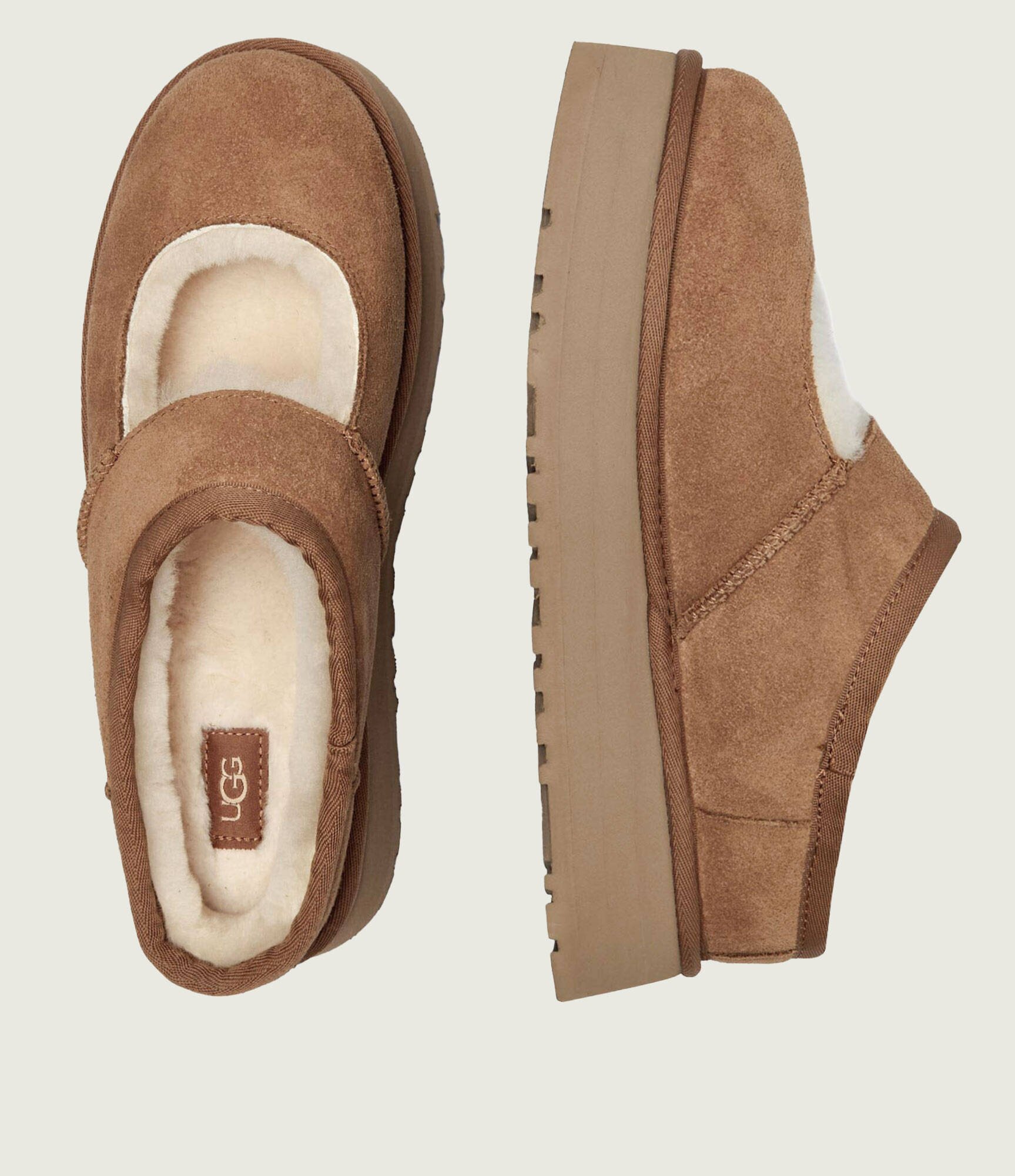 UGG Mules (încălțăminte) W Bea Mary Jane cu adaos de lână | piele întoarsă