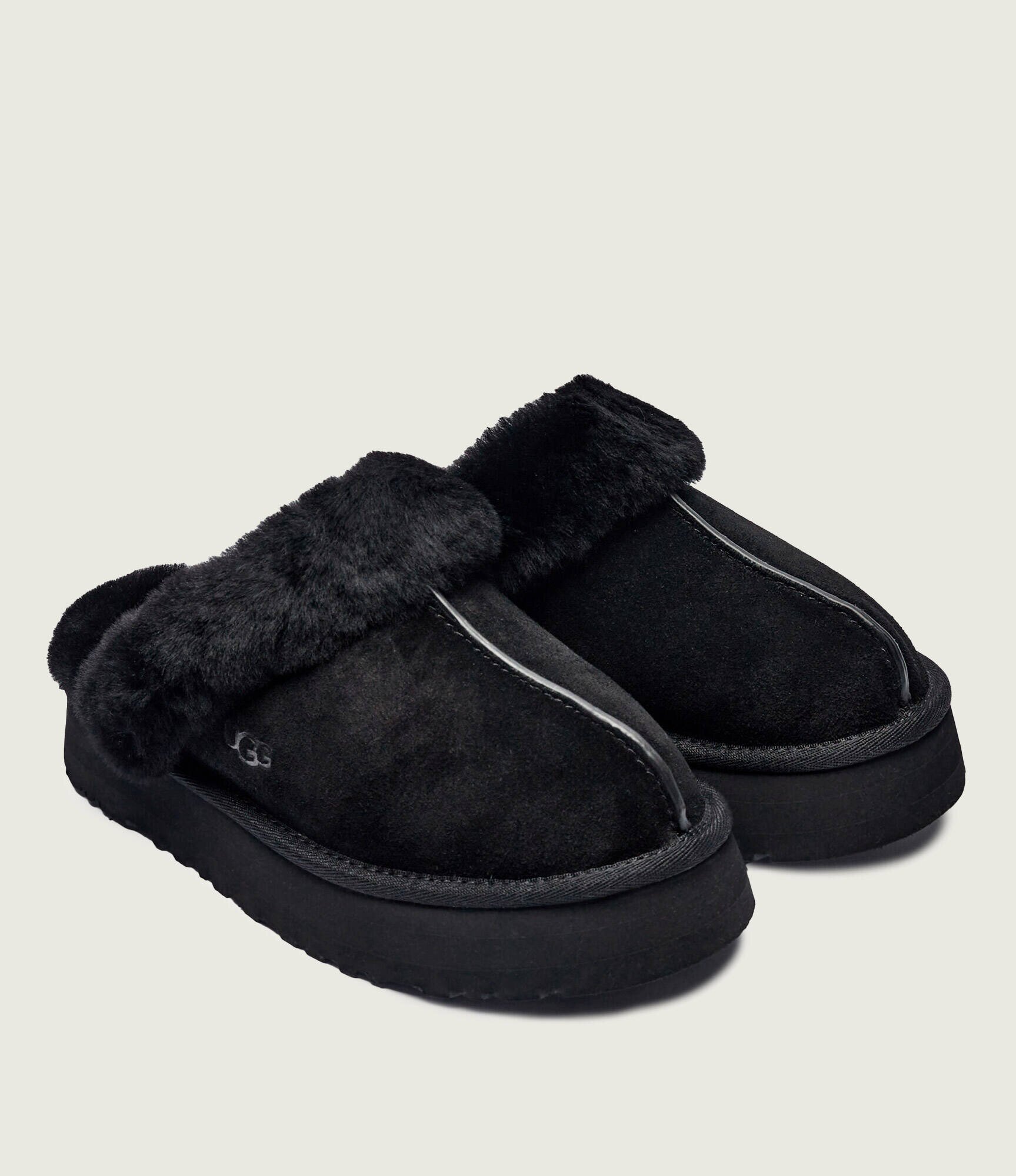 UGG Papuci de casă DISQUETTE | shearling | piele întoarsă cu adaos de lână
