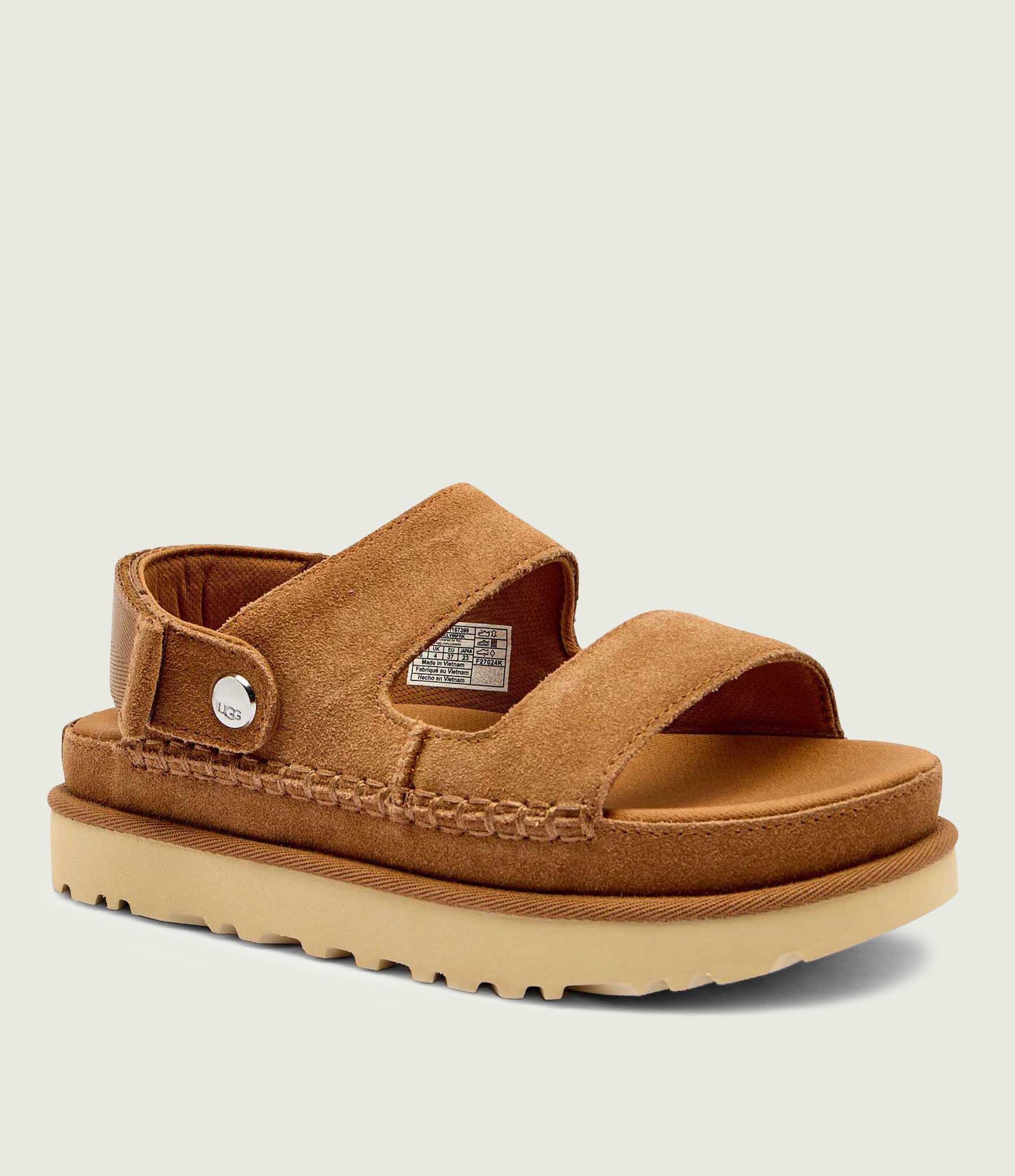 UGG Sandale 2w1 W Goldenstar Glide | piele întoarsă