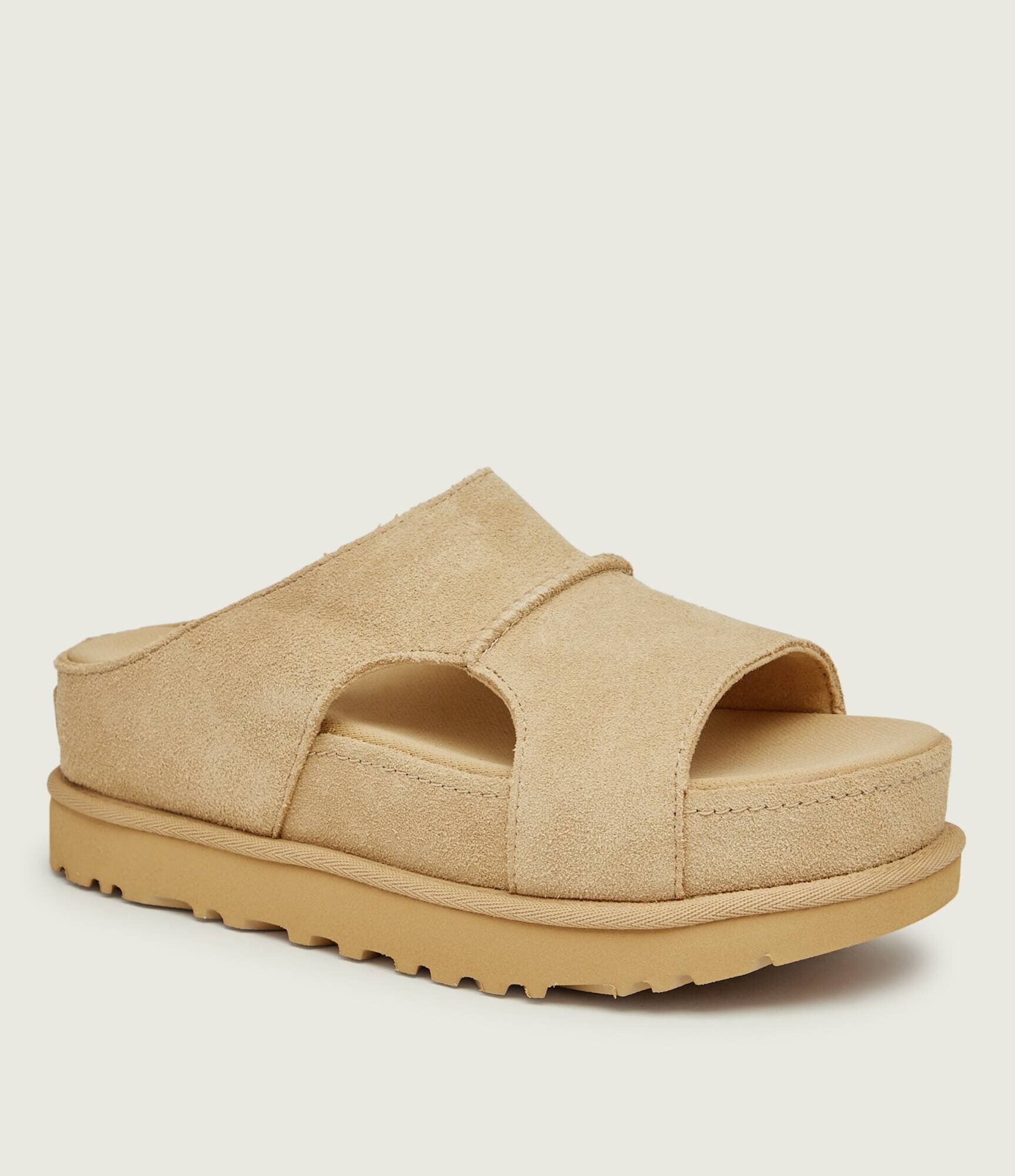UGG Șlapi W GOLDENSTAR | piele întoarsă