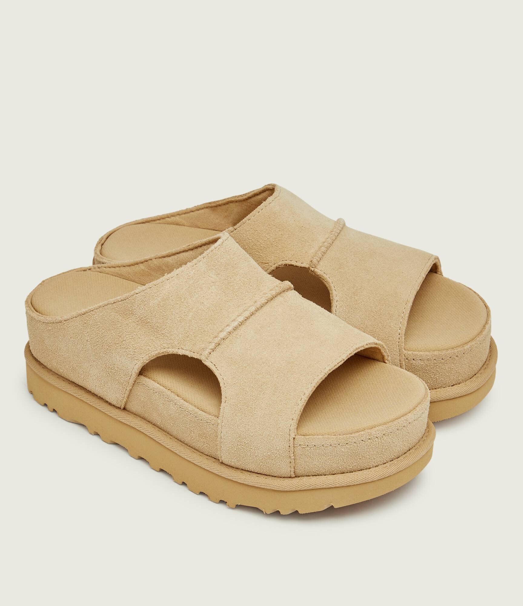 UGG Șlapi W GOLDENSTAR | piele întoarsă