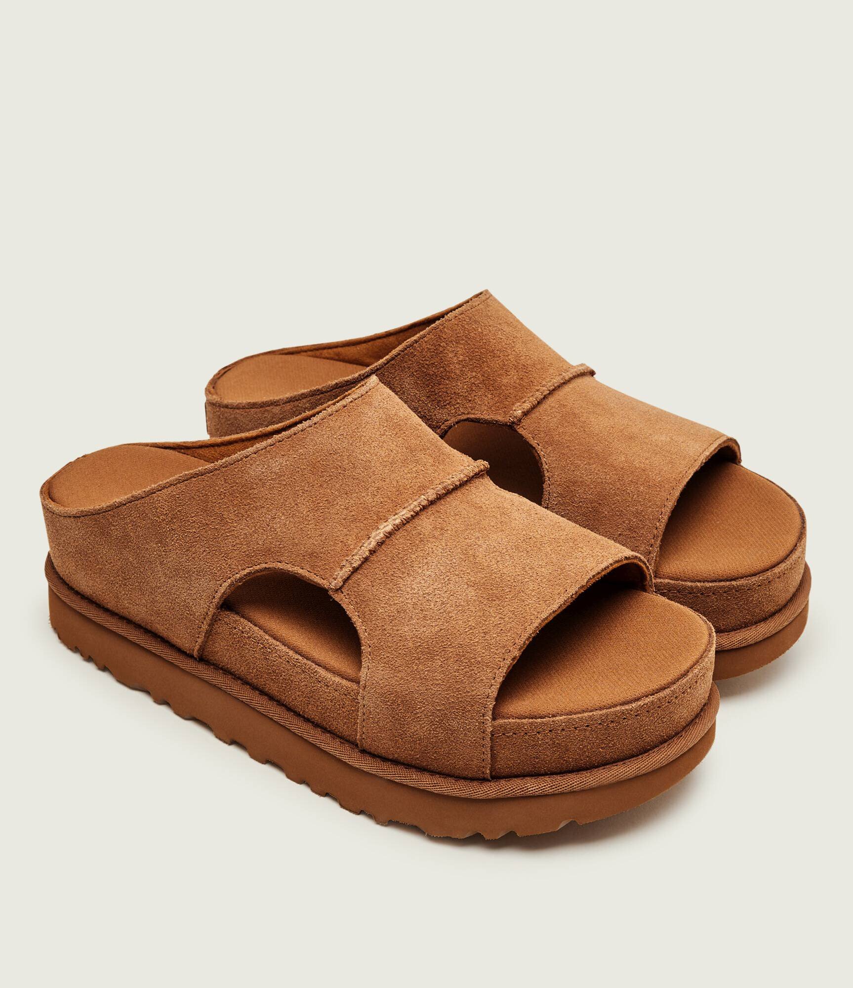 UGG Șlapi W GOLDENSTAR | piele întoarsă