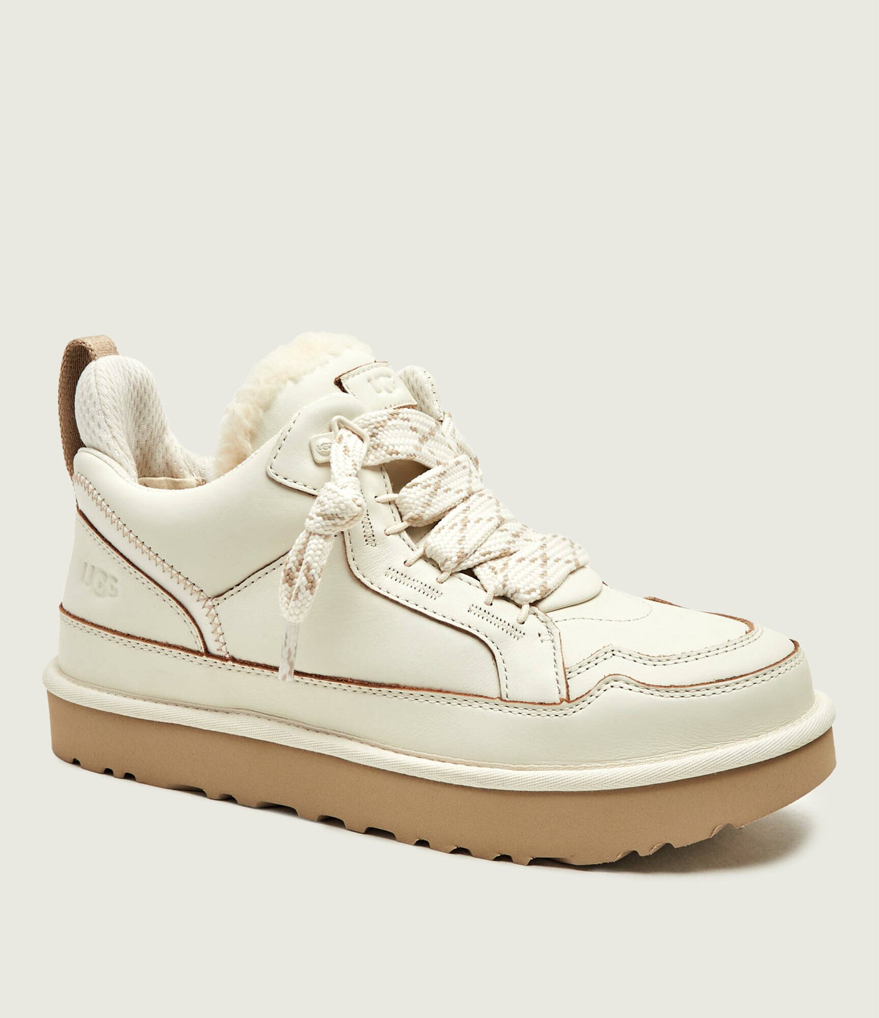 UGG Teniși din piele M Lowmel Contrast | shearling