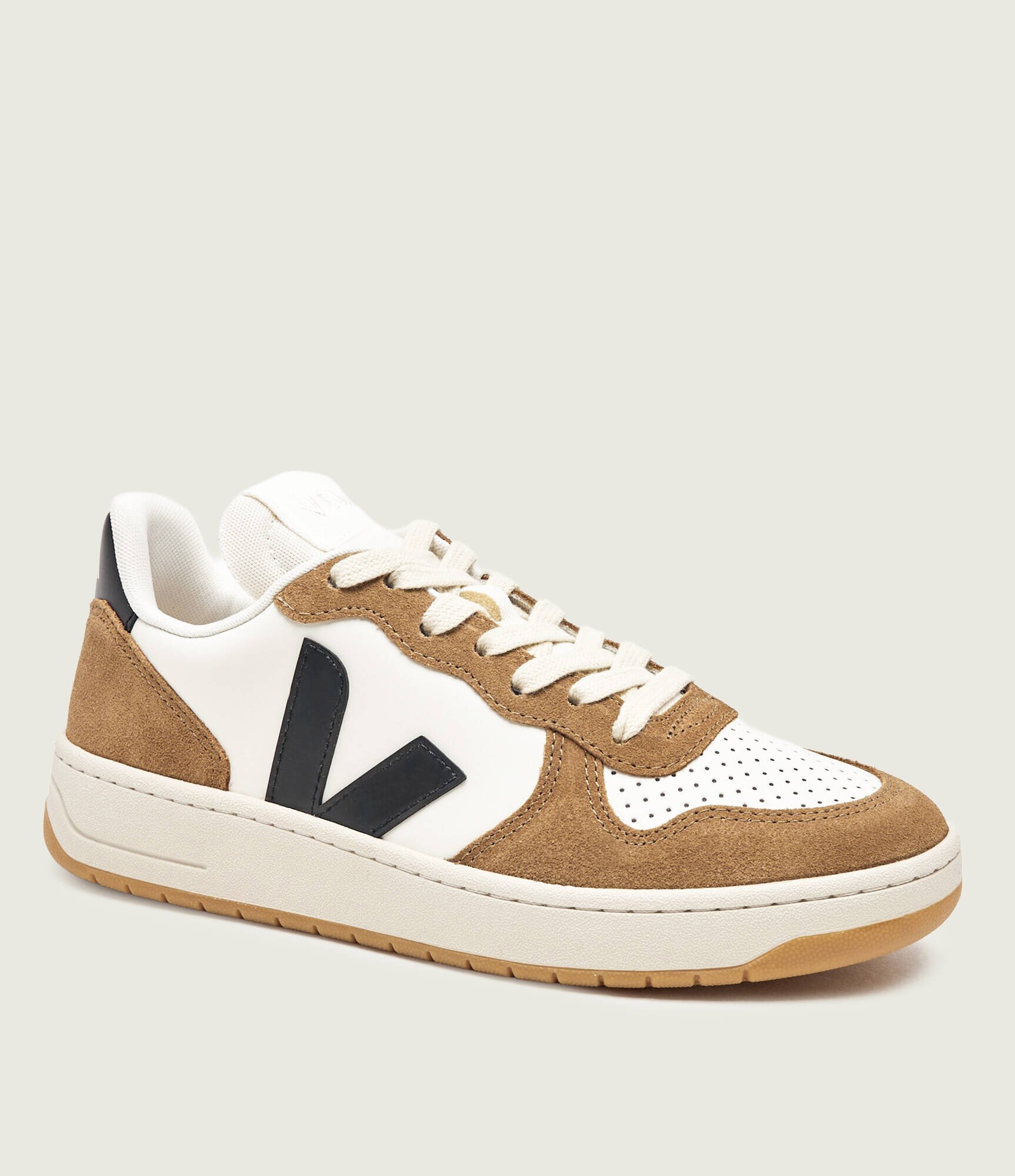 Veja Sneakers V-10 cu adaos de piele