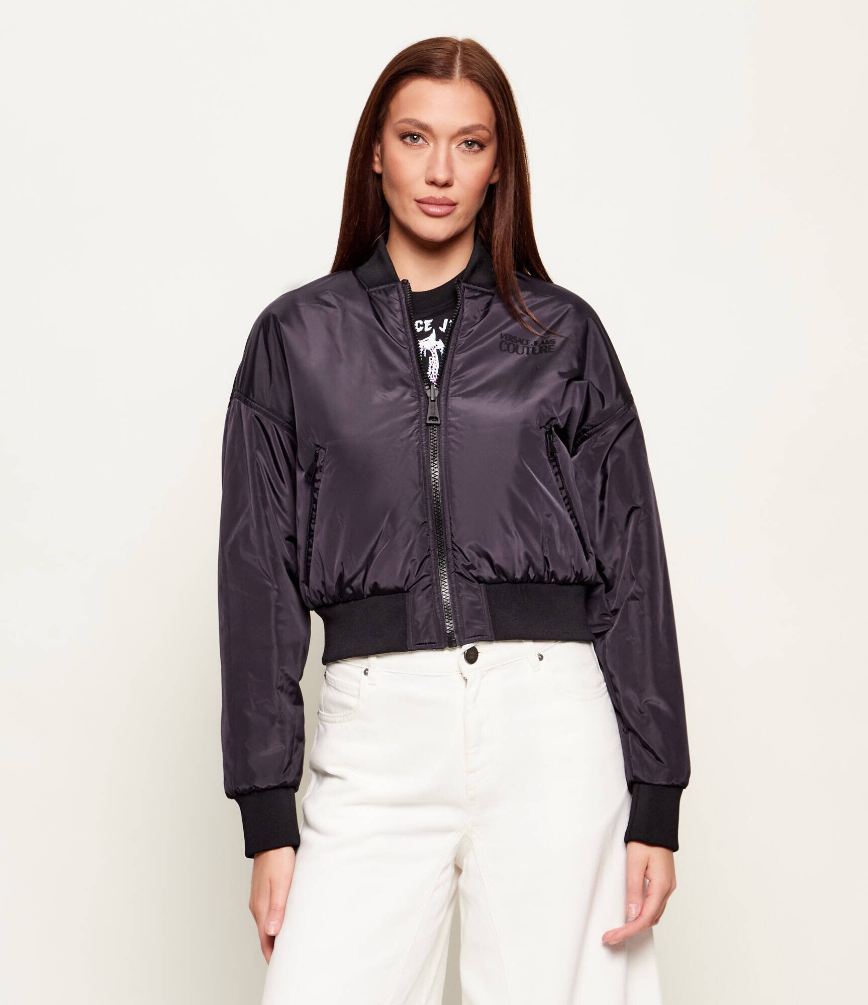 Versace Jeans Couture Geacă cu două fețe bomber BAROCCO ALL. | Cropped Fit