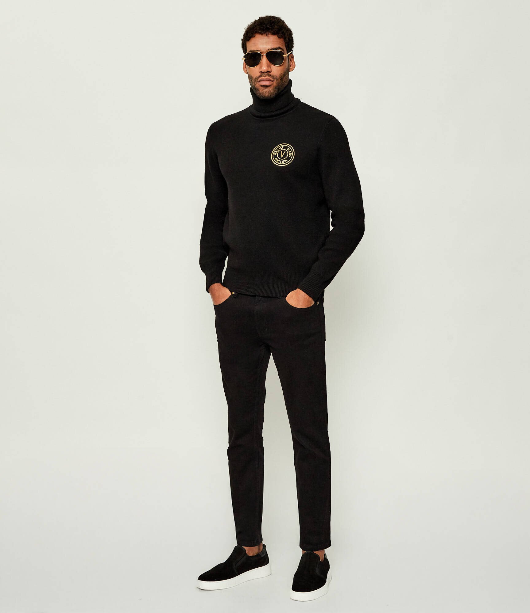 Versace Jeans Couture Maletă | Slim Fit cu adaos de lână și cașmir