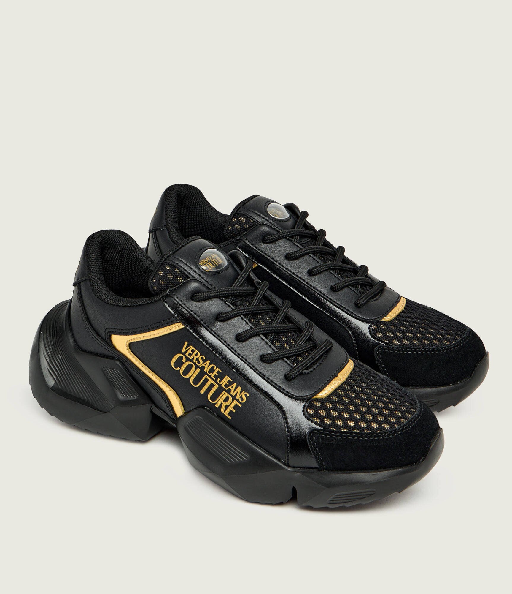 Versace Jeans Couture Teniși din piele FONDO GRAVITY DIS. SU3 | piele întoarsă