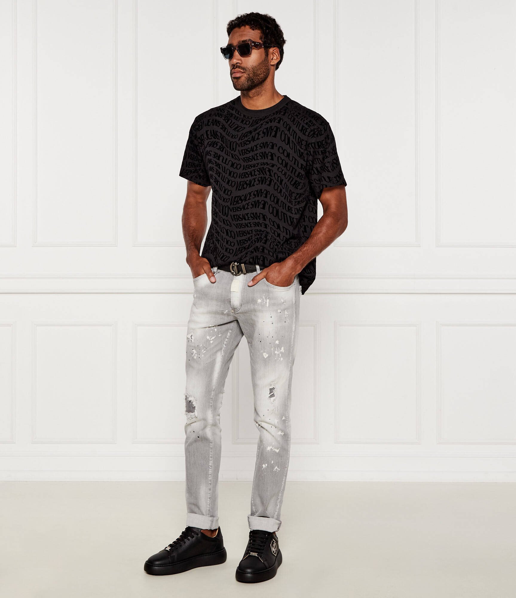 Versace Jeans Couture Tricou All Over | Regular Fit
