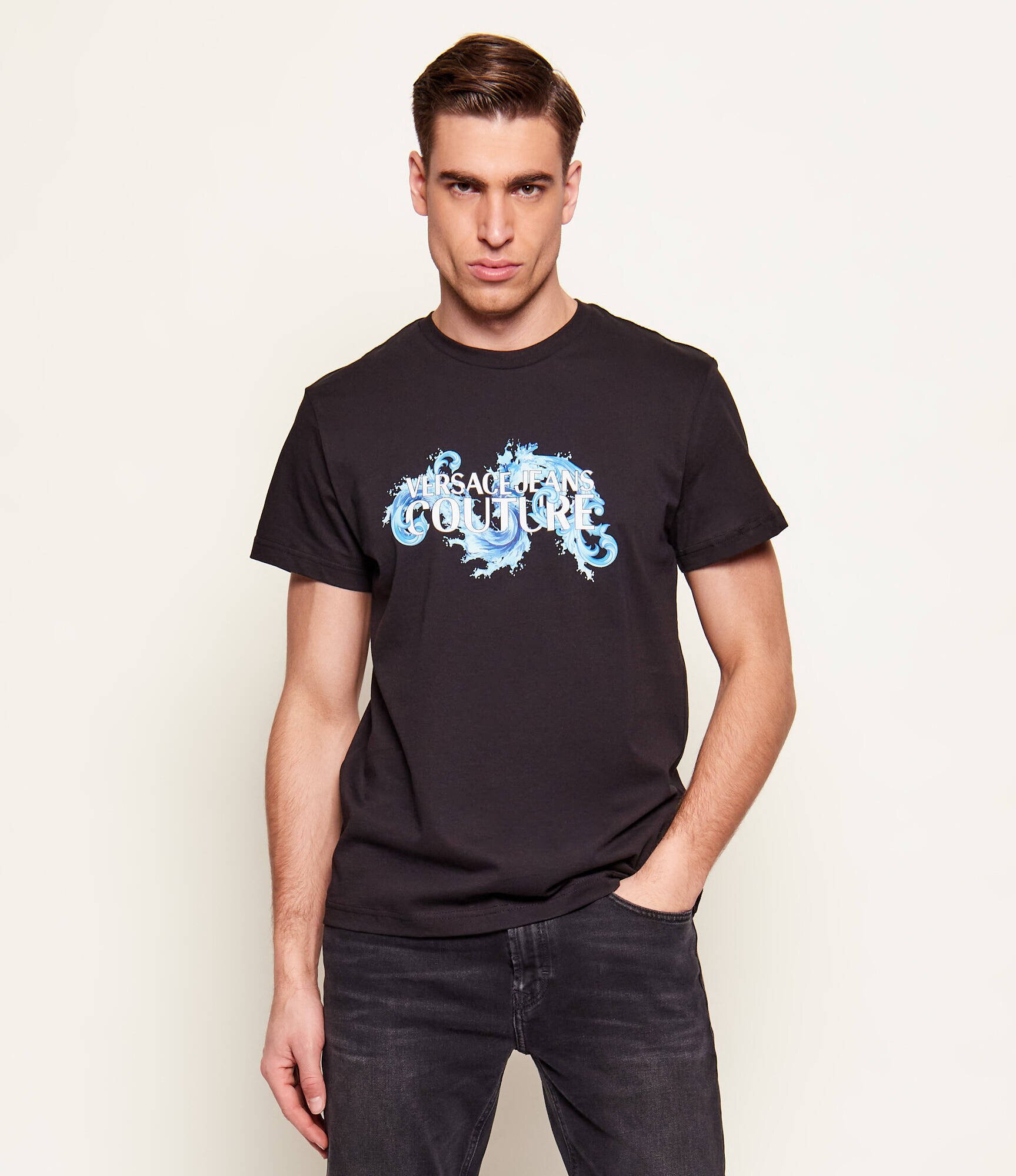 Versace Jeans Couture Tricou Baroque Wave | Slim Fit