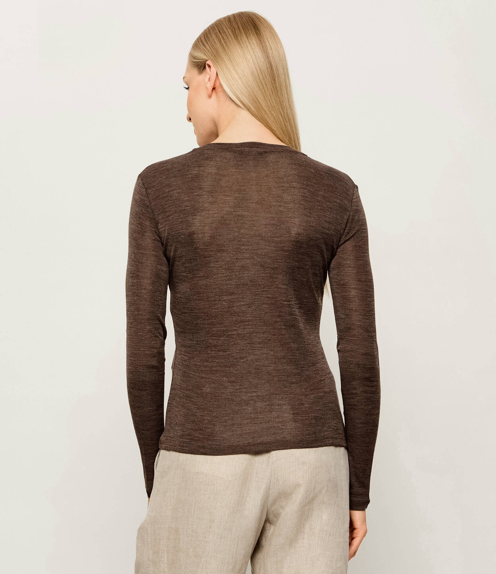 Weekend MaxMara De lână bluză Wkdpatto | Slim Fit cu adaos de mătase