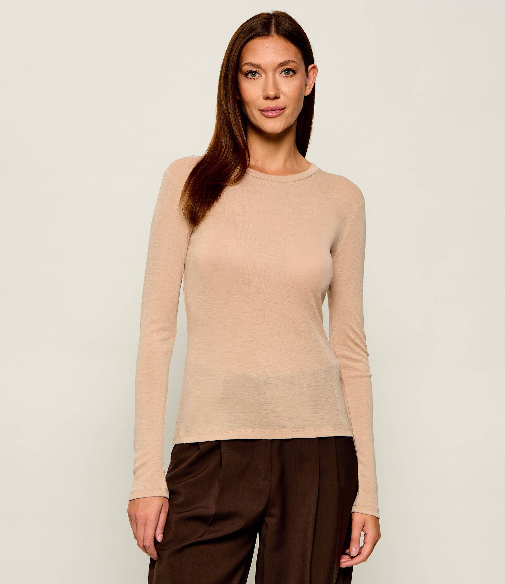 Weekend MaxMara De lână bluză Wkdpatto | Slim Fit cu adaos de mătase
