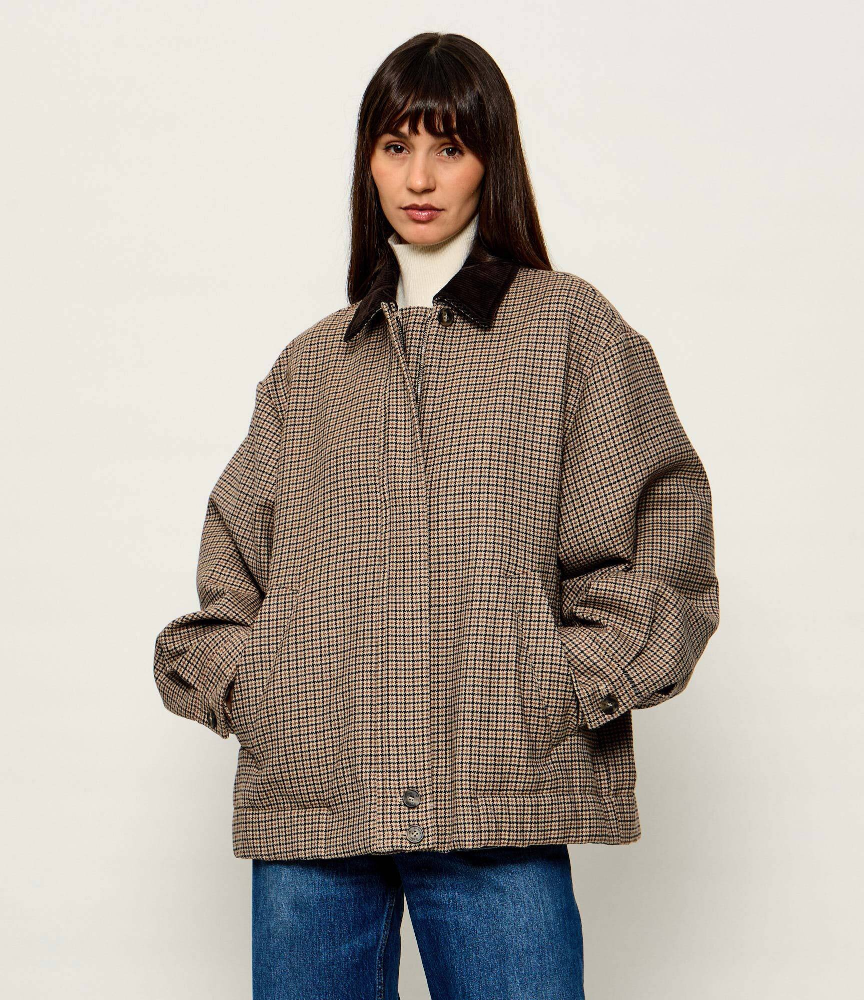 Weekend MaxMara De lână geacă Wkdfesta | Loose fit | catifea reiată