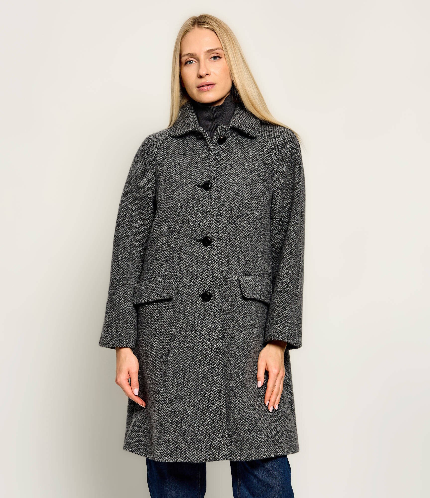 Weekend MaxMara De lână palton + șal Wkdlatino