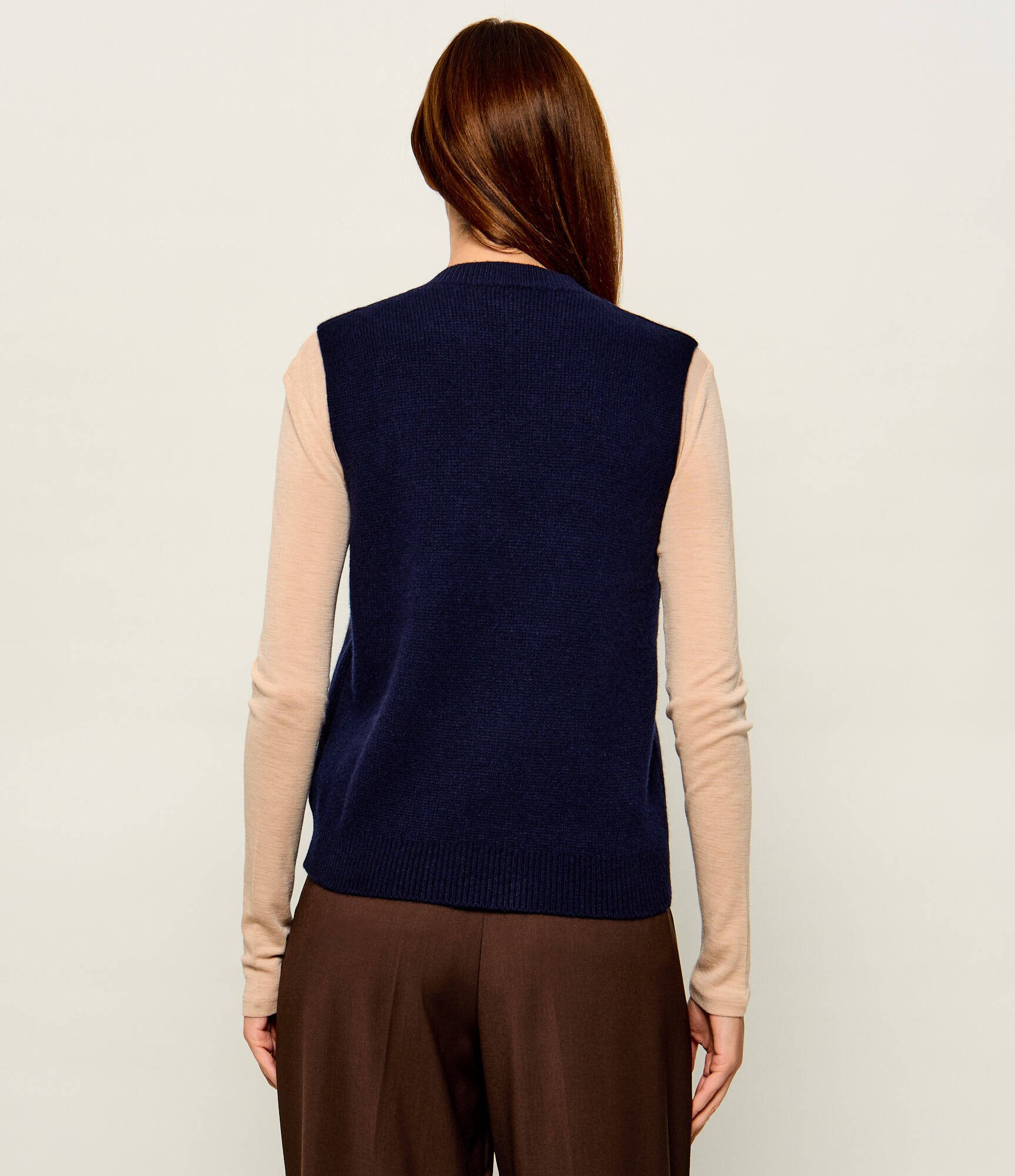 Weekend MaxMara De lână vestă Wkdcacao | regular fit