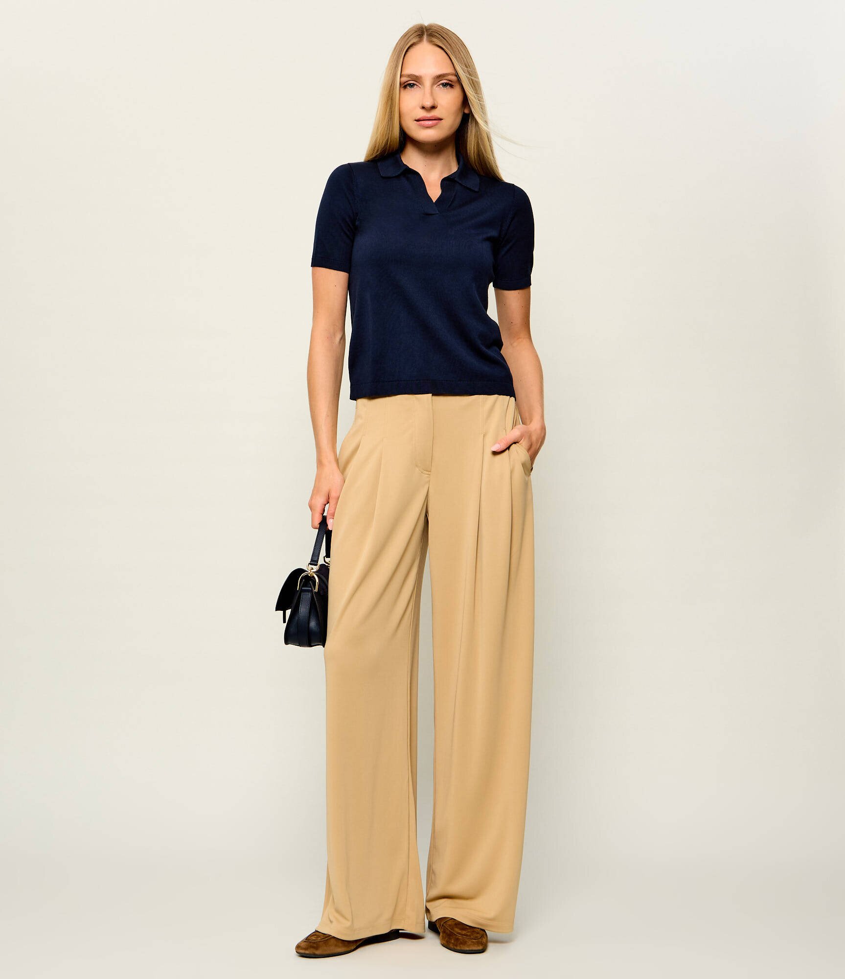 Weekend MaxMara De mătase polo Wkdroncolo | Slim Fit
