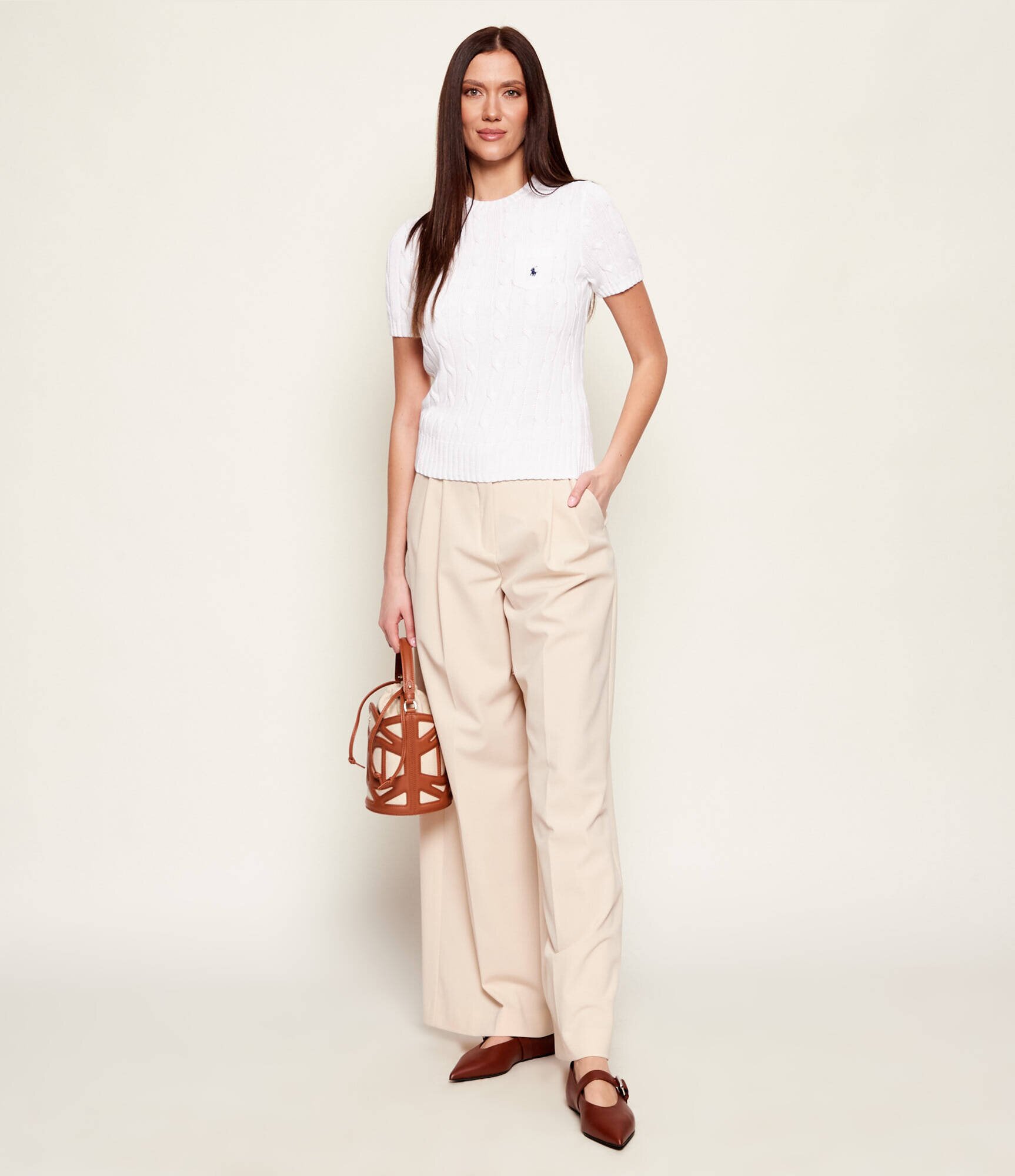 Weekend MaxMara De piele balerini Wkagel Mary Jane