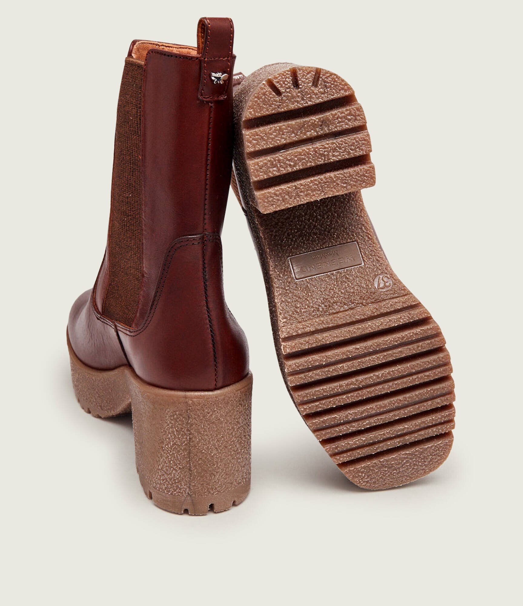 Weekend MaxMara De piele botine cu toc Wkamacro