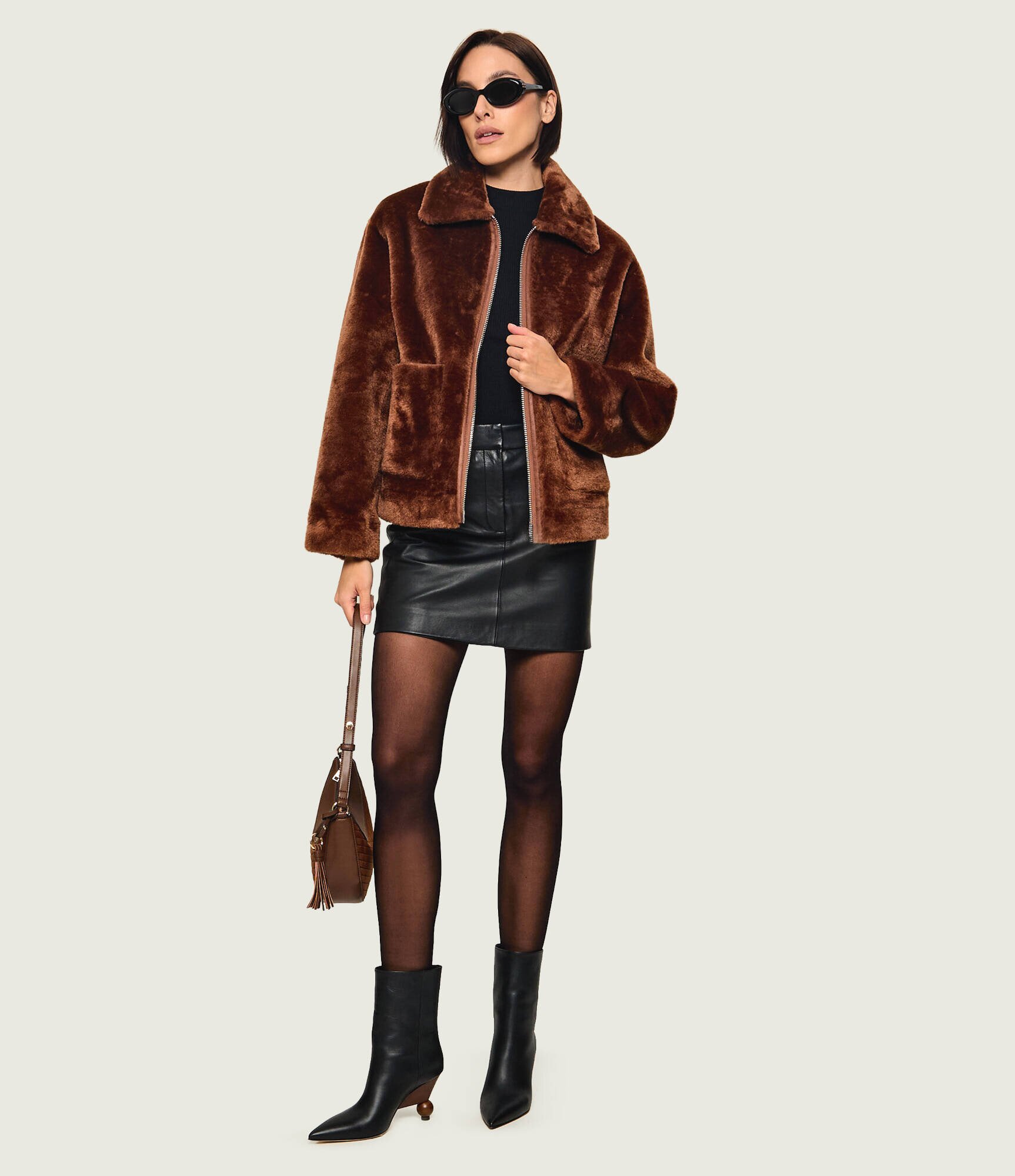 Weekend MaxMara De piele botine cu toc Wkarollio