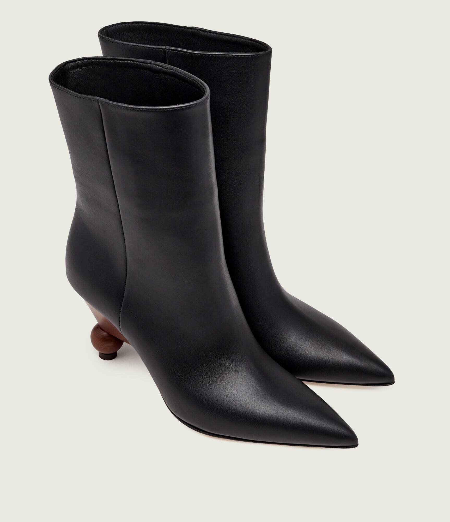 Weekend MaxMara De piele botine cu toc Wkarollio