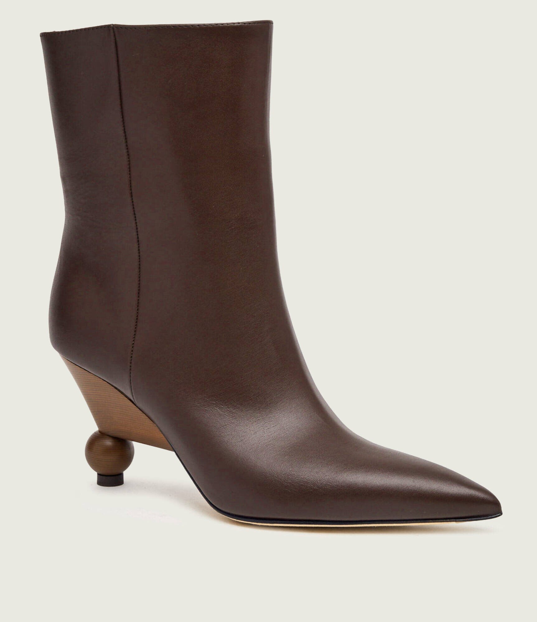 Weekend MaxMara De piele botine cu toc Wkarollio