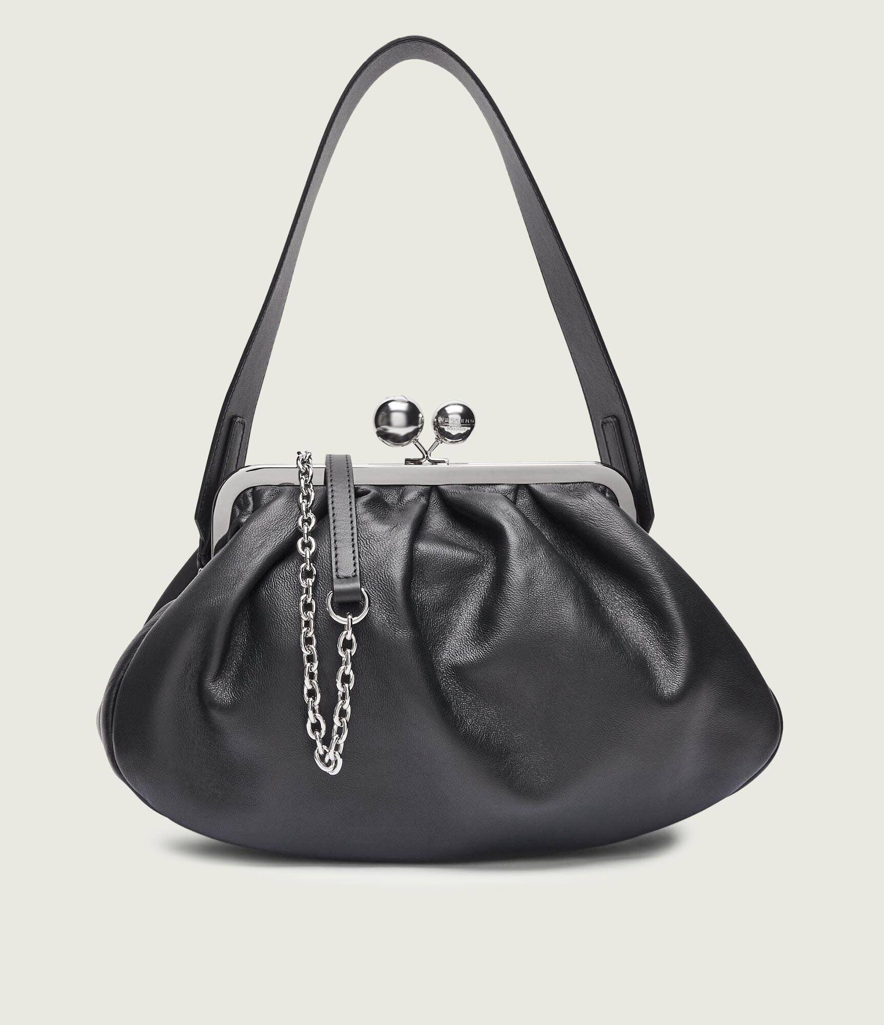 Weekend MaxMara De piele geantă pe umăr CUBICO Pasticcino