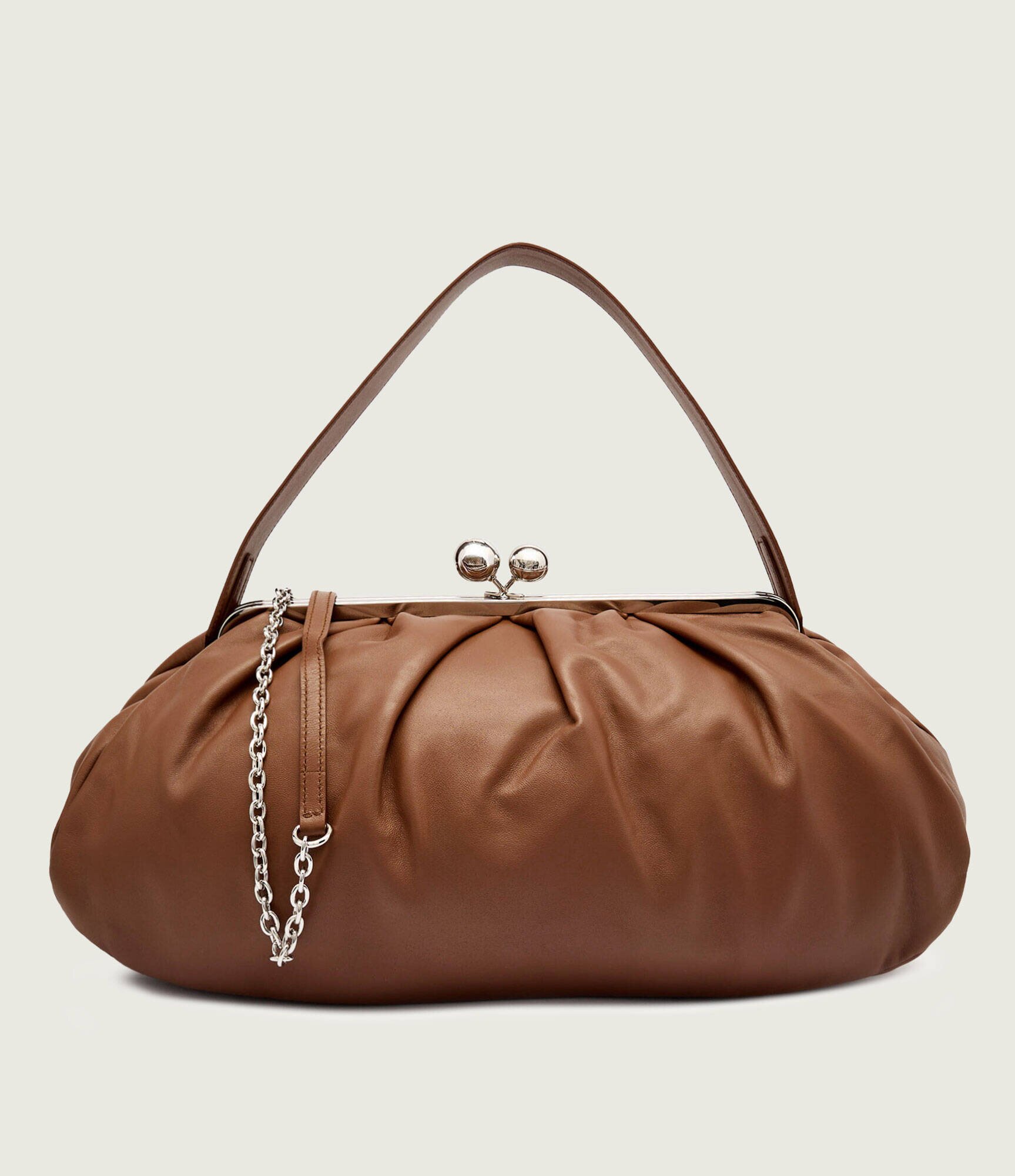 Weekend MaxMara De piele geantă pe umăr Pasticcino PROVINO