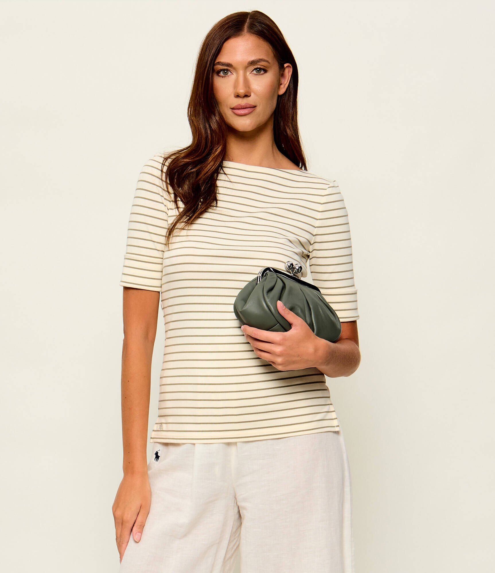 Weekend MaxMara De piele geantă pe umăr Prati Pasticcino