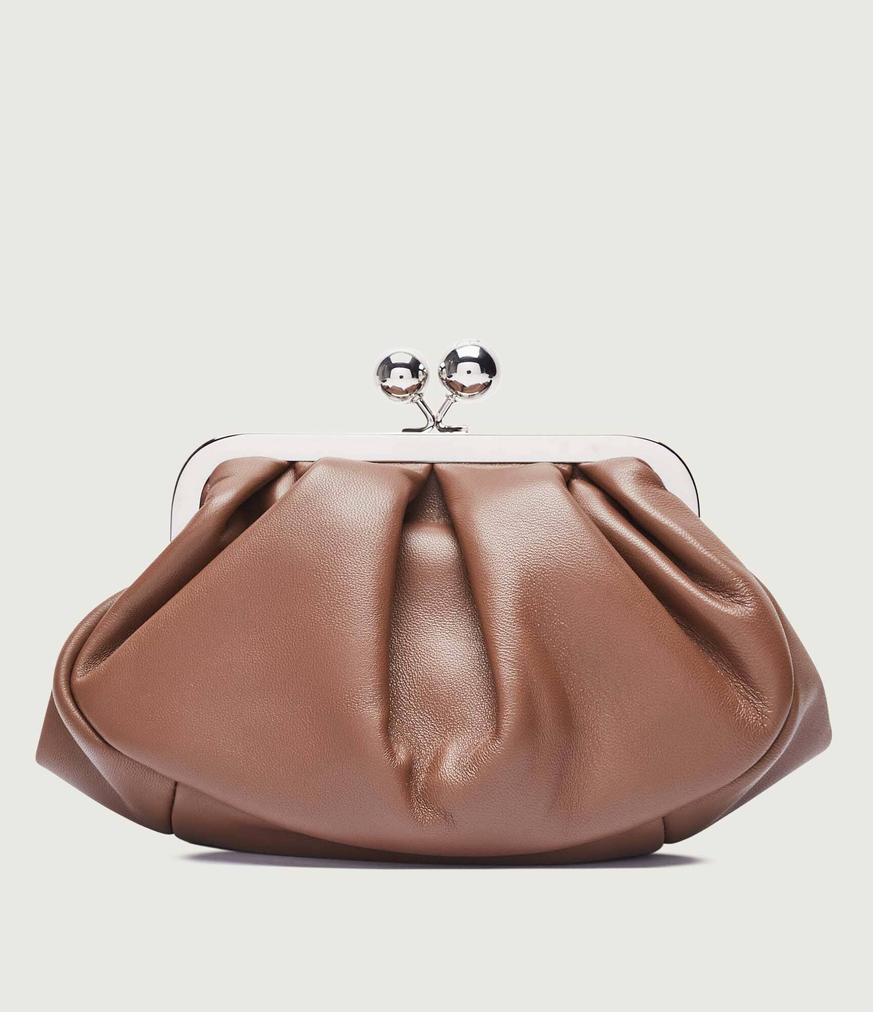 Weekend MaxMara De piele geantă pe umăr Prati Pasticcino