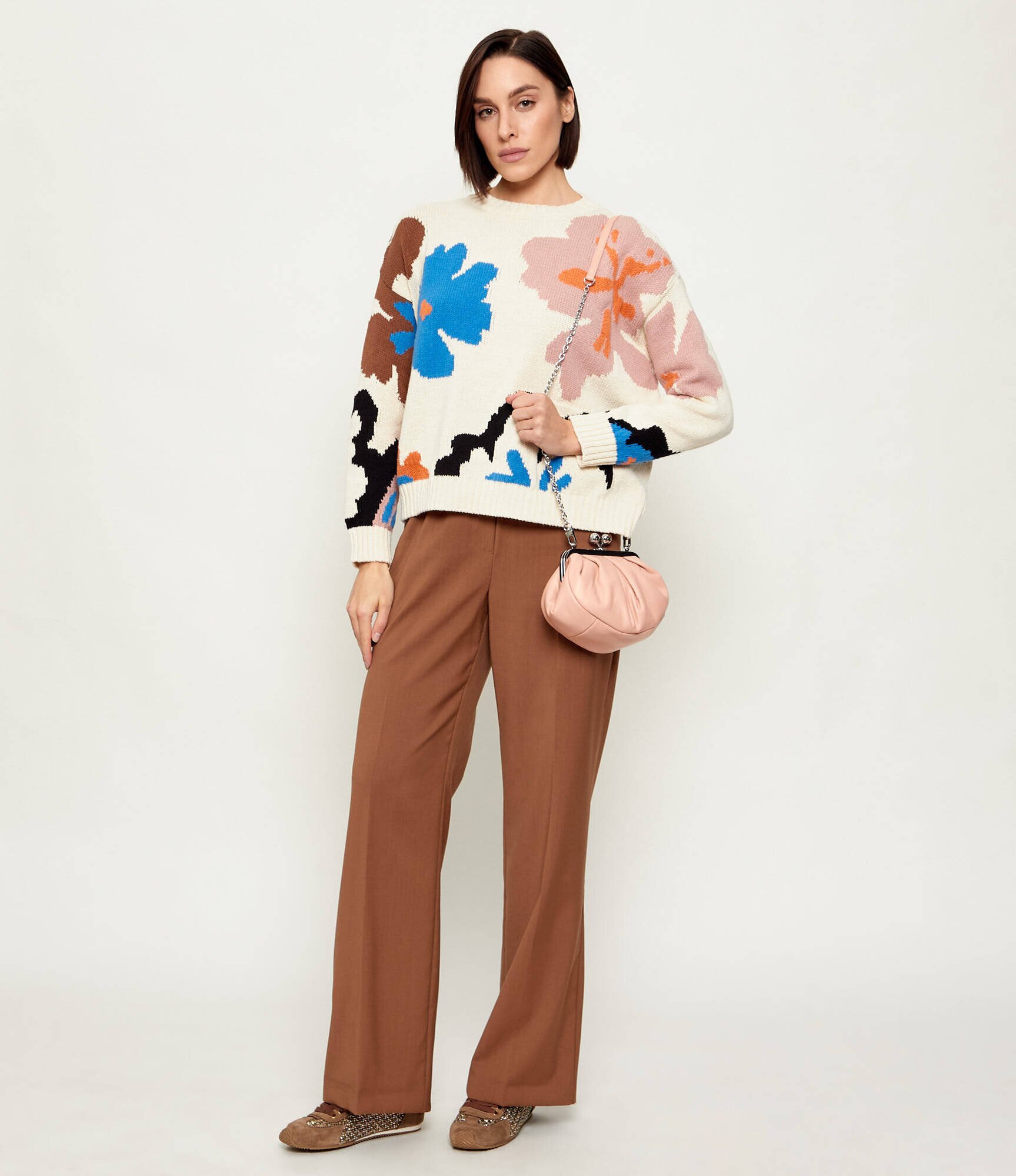 Weekend MaxMara De piele geantă pe umăr PRATI | Pasticcino