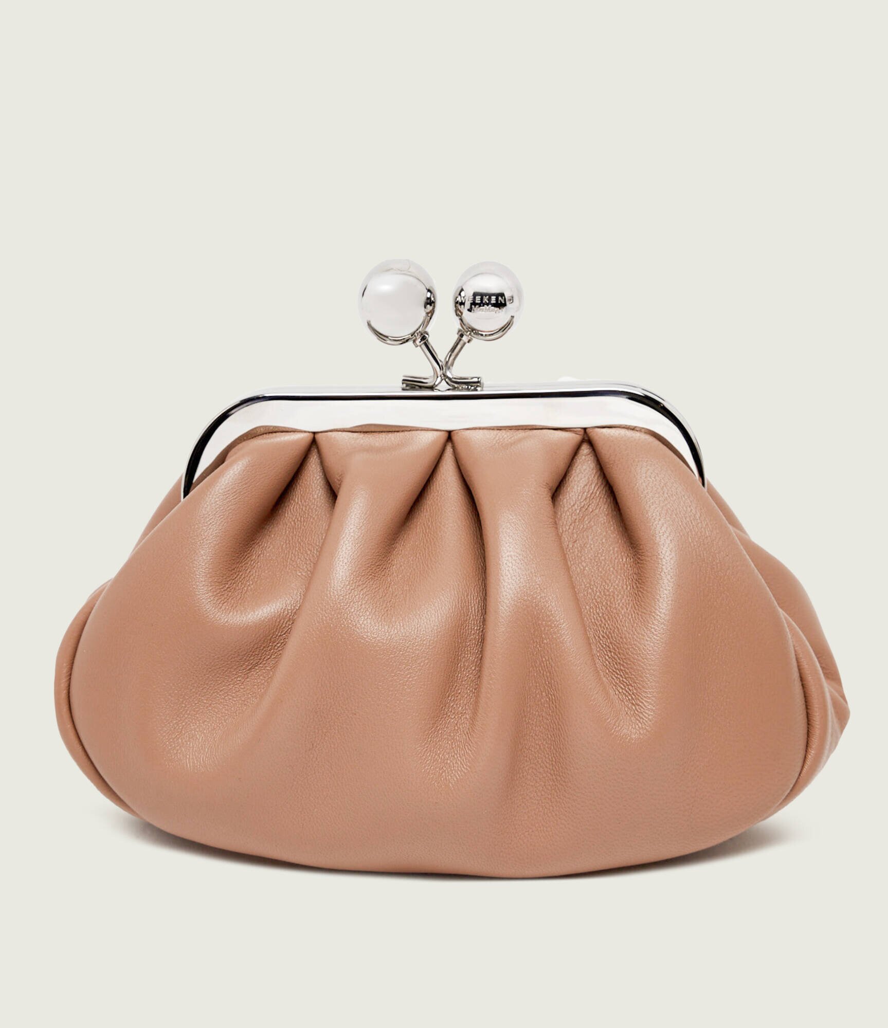 Weekend MaxMara De piele geantă pe umăr Wkanembi Pasticcino