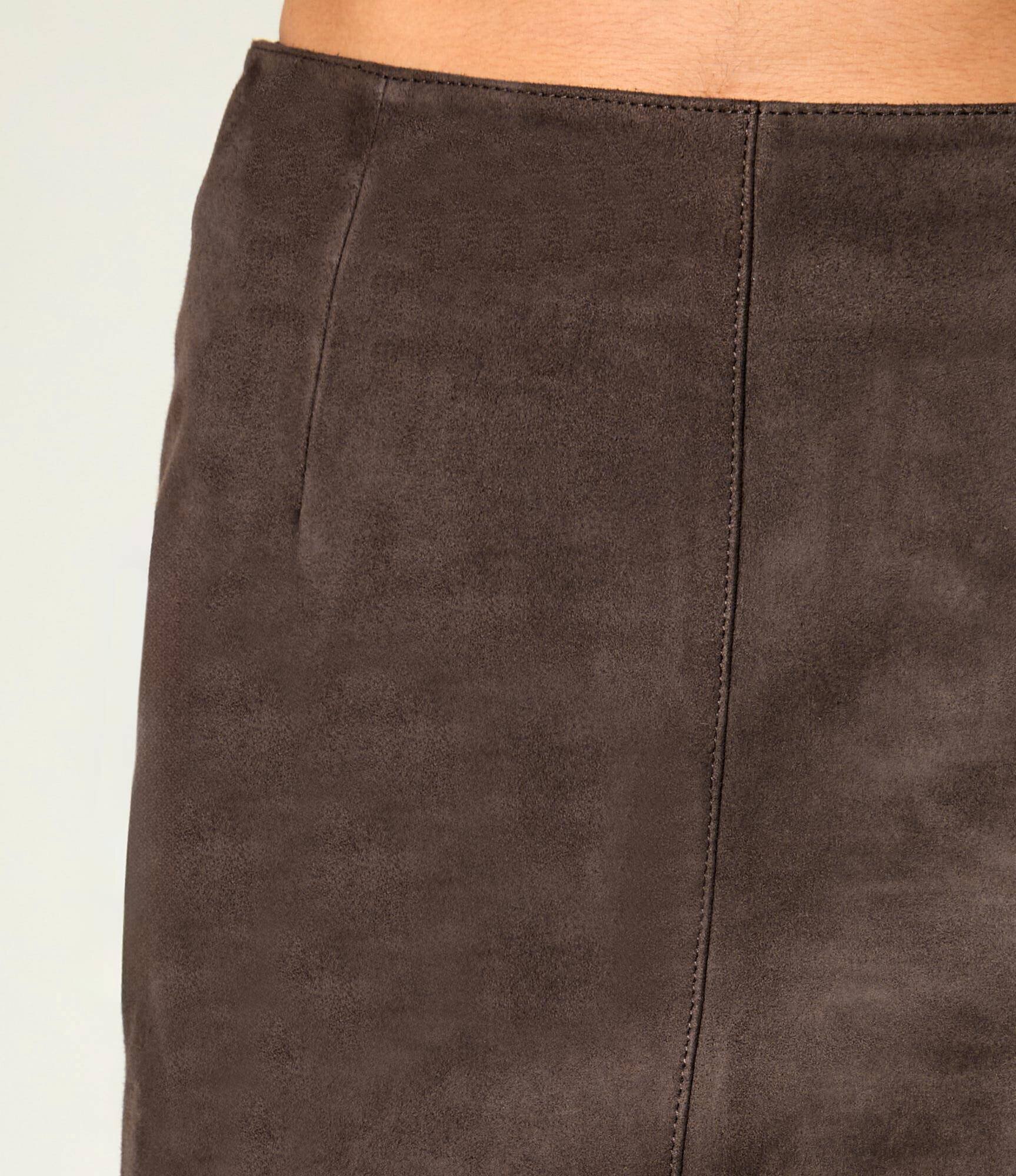 Weekend MaxMara Fustă Wkdpalmi | piele întoarsă