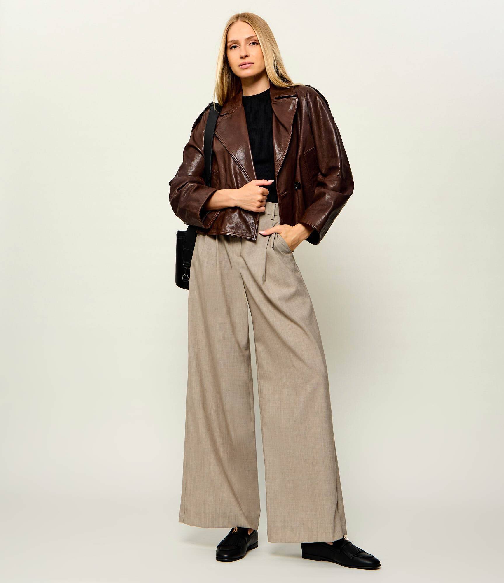 Weekend MaxMara Geacă de piele Wkdfelino | Relaxed fit