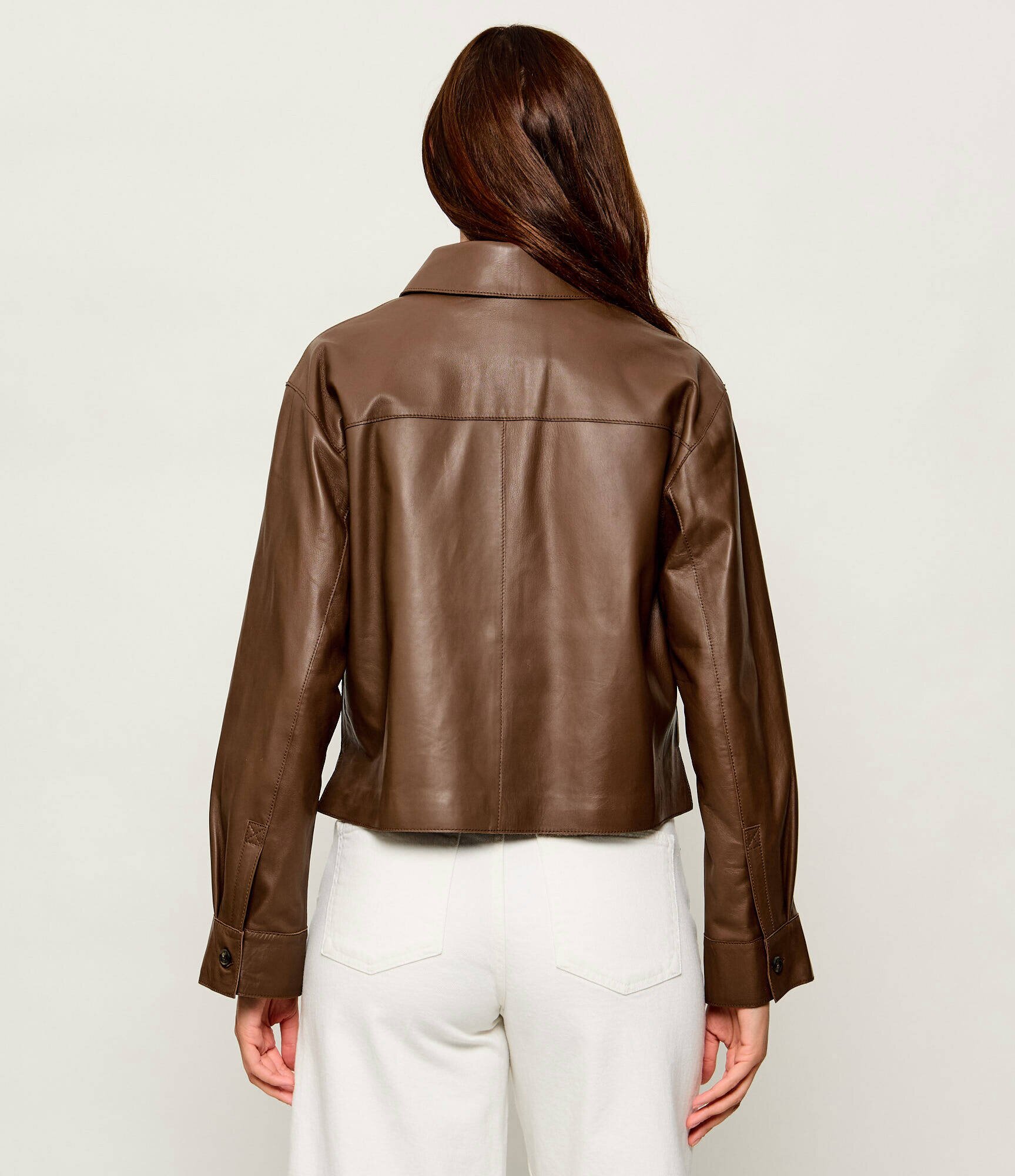 Weekend MaxMara Geacă de piele Wkdpiovra | Cropped Fit