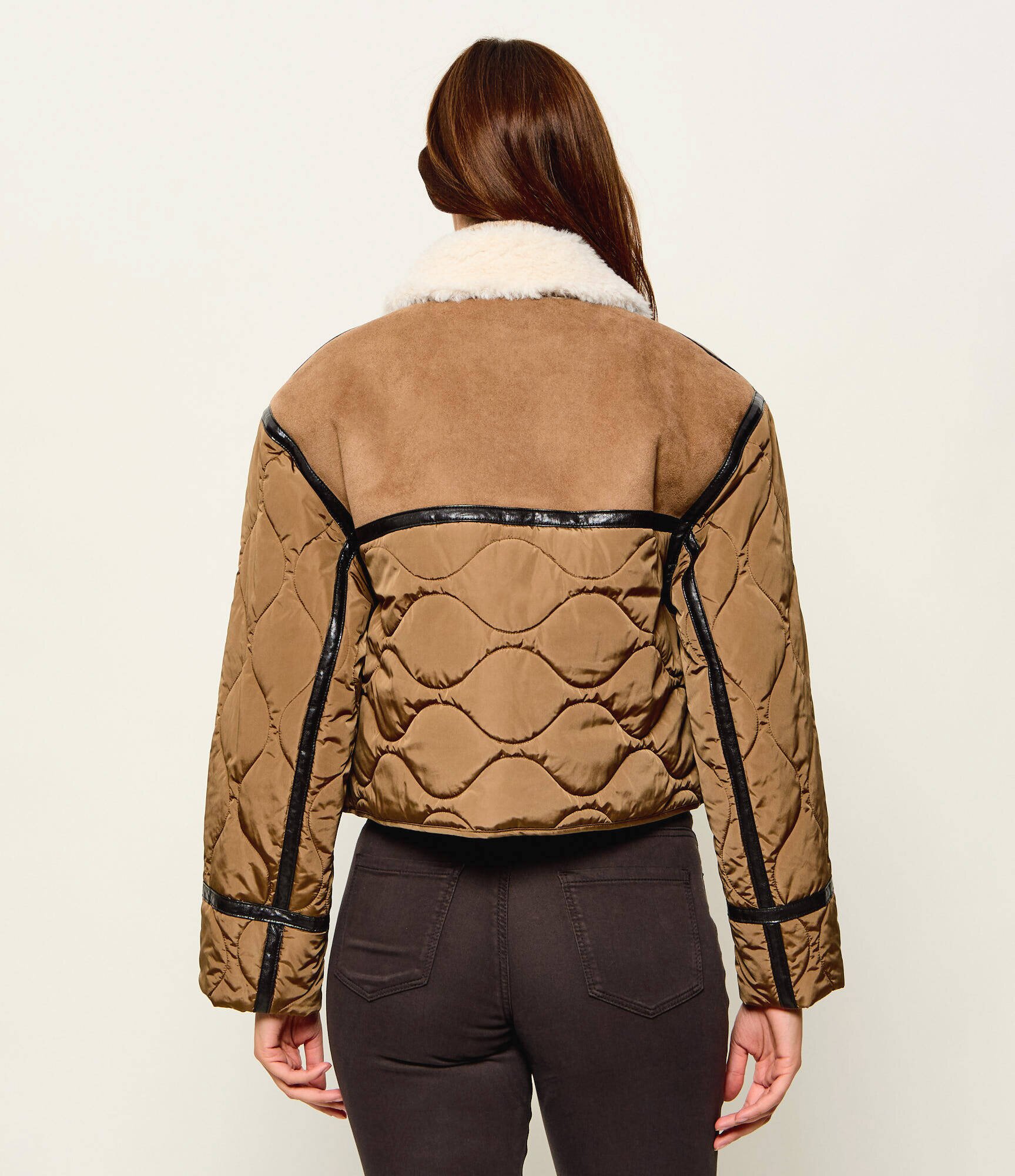 Weekend MaxMara Geacă Gessati | Cropped Fit | shearling