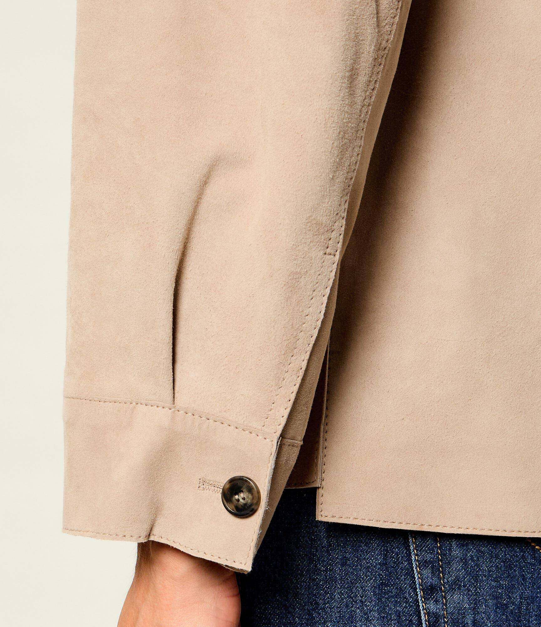 Weekend MaxMara Geacă Wkdghiera | regular fit | piele întoarsă