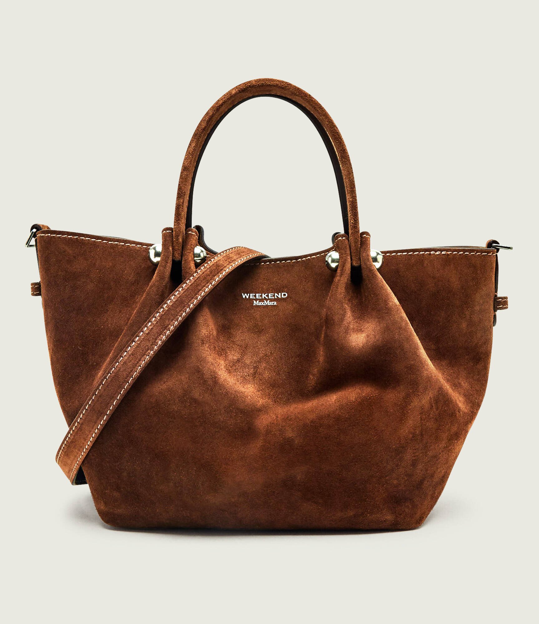 Weekend MaxMara Geantă pe umăr Wkario | piele întoarsă