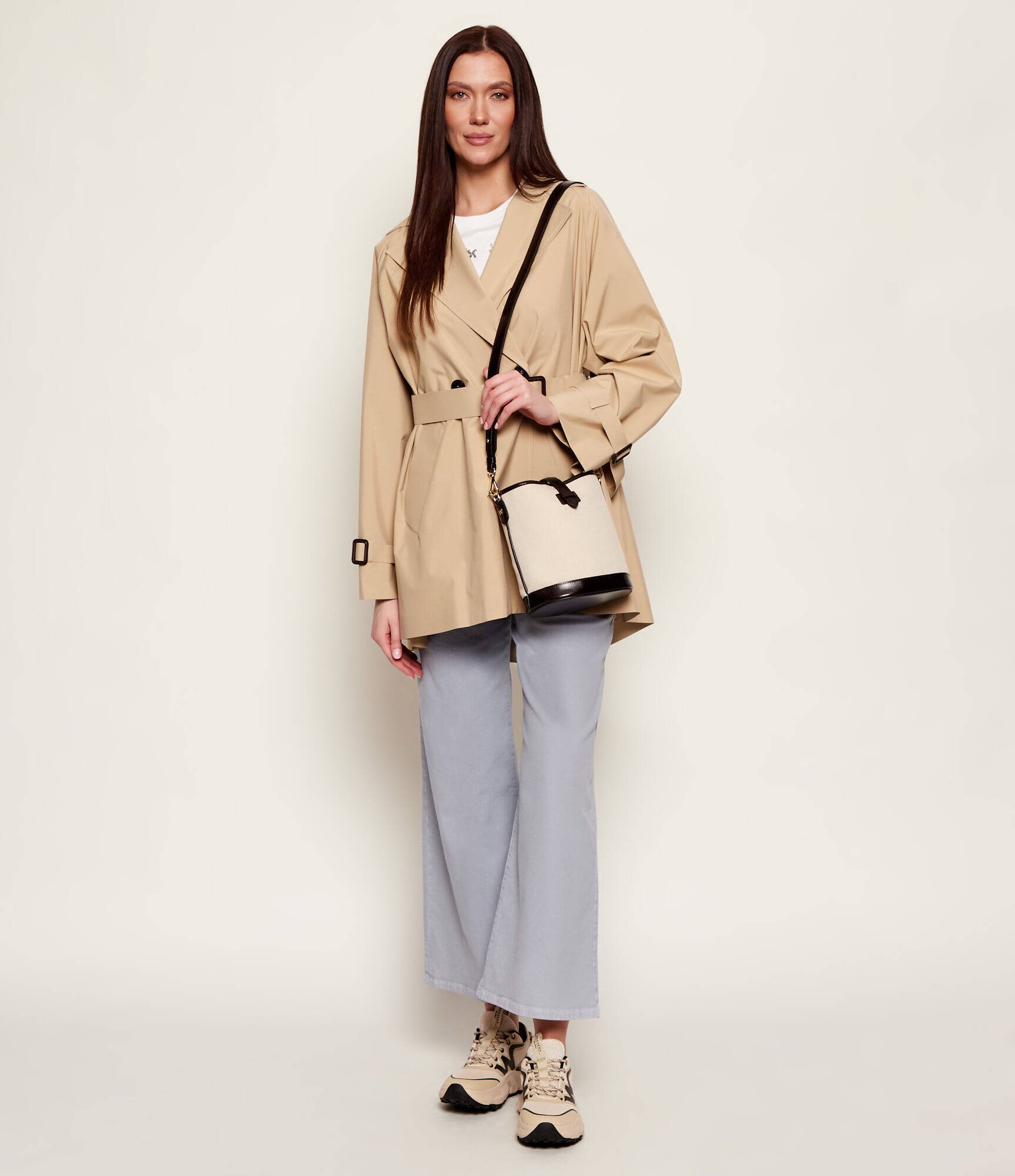 Weekend MaxMara Geantă pe umăr Wkavasaio cu adaos de piele