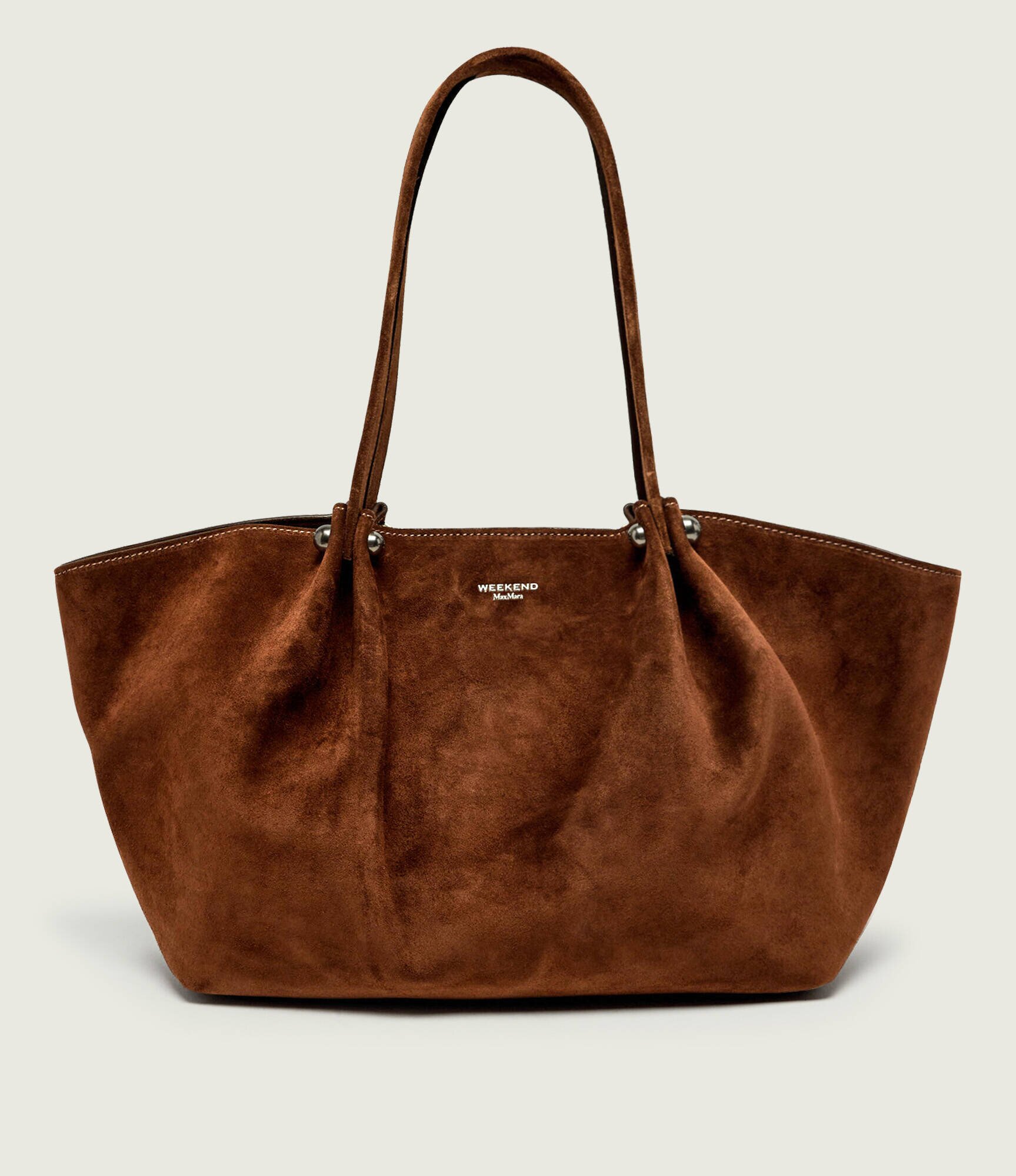 Weekend MaxMara Geantă shopper + borsetă Wkapesi | piele întoarsă