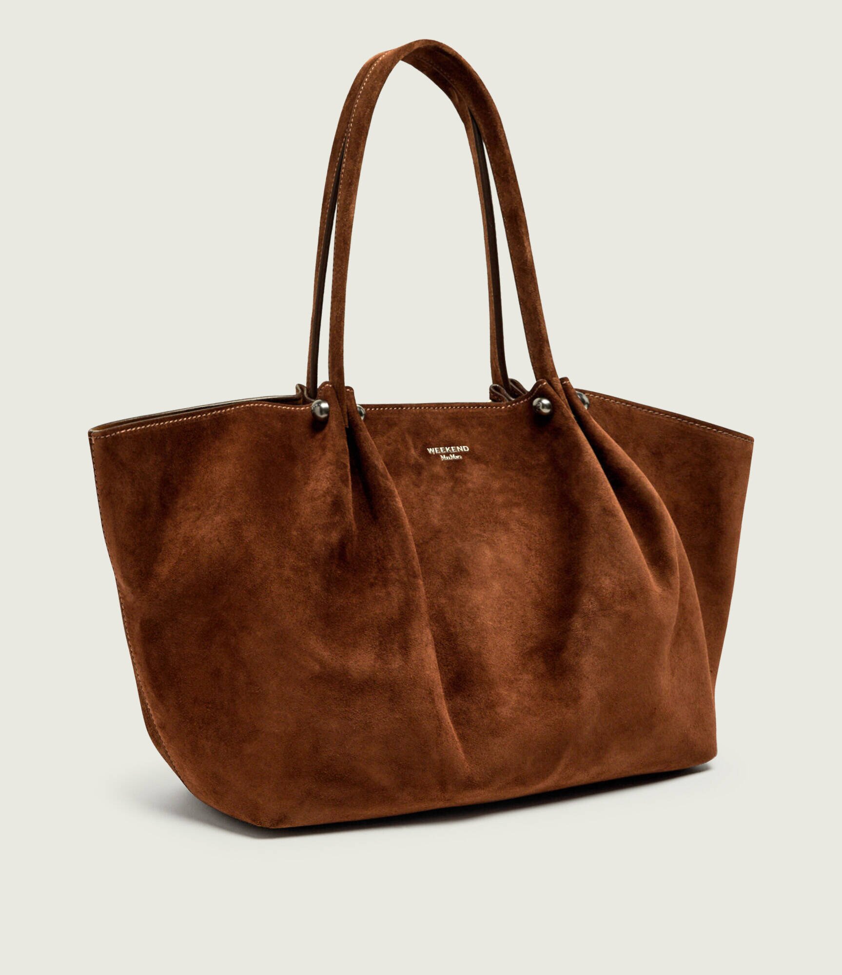 Weekend MaxMara Geantă shopper + borsetă Wkapesi | piele întoarsă