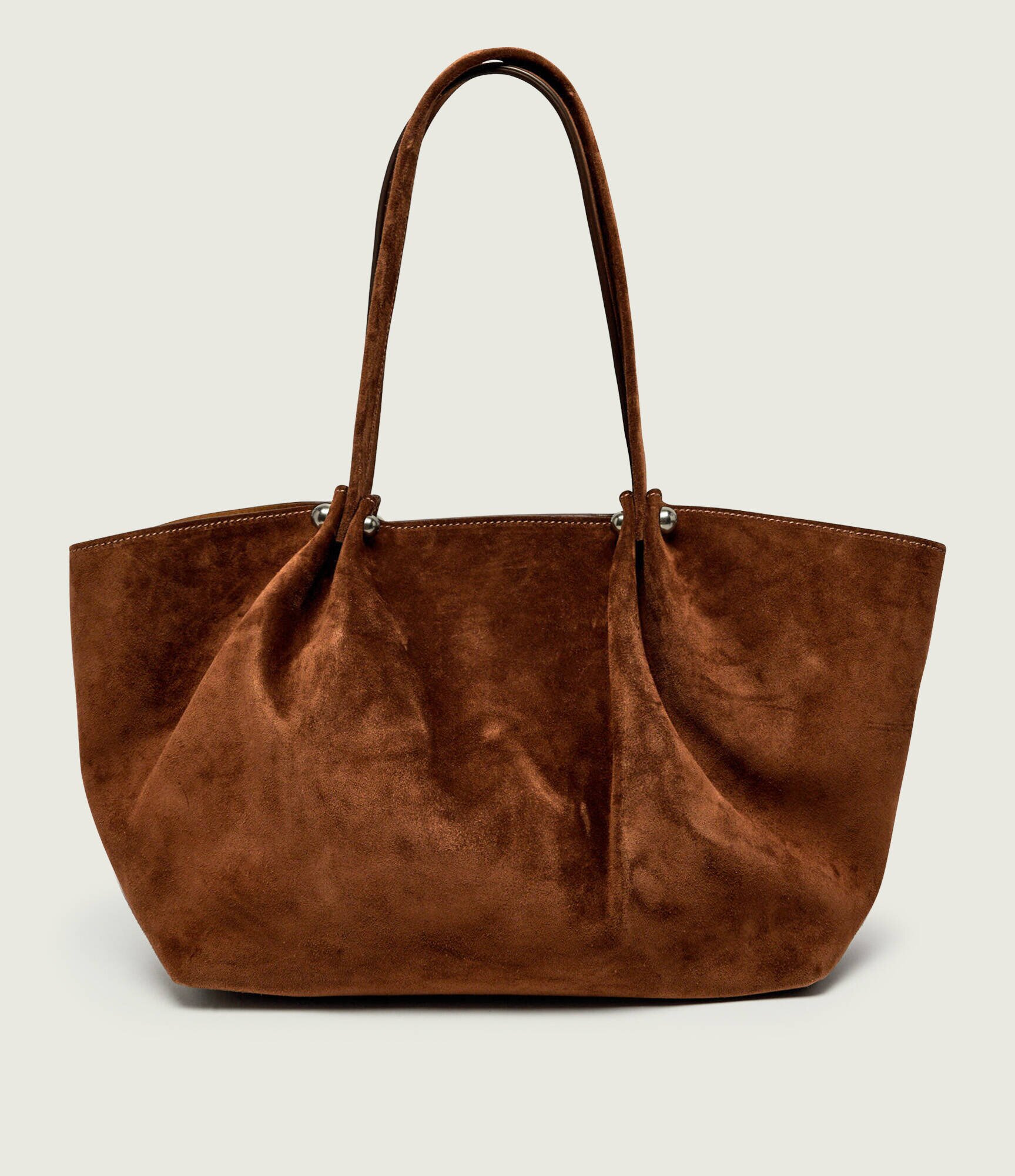 Weekend MaxMara Geantă shopper + borsetă Wkapesi | piele întoarsă