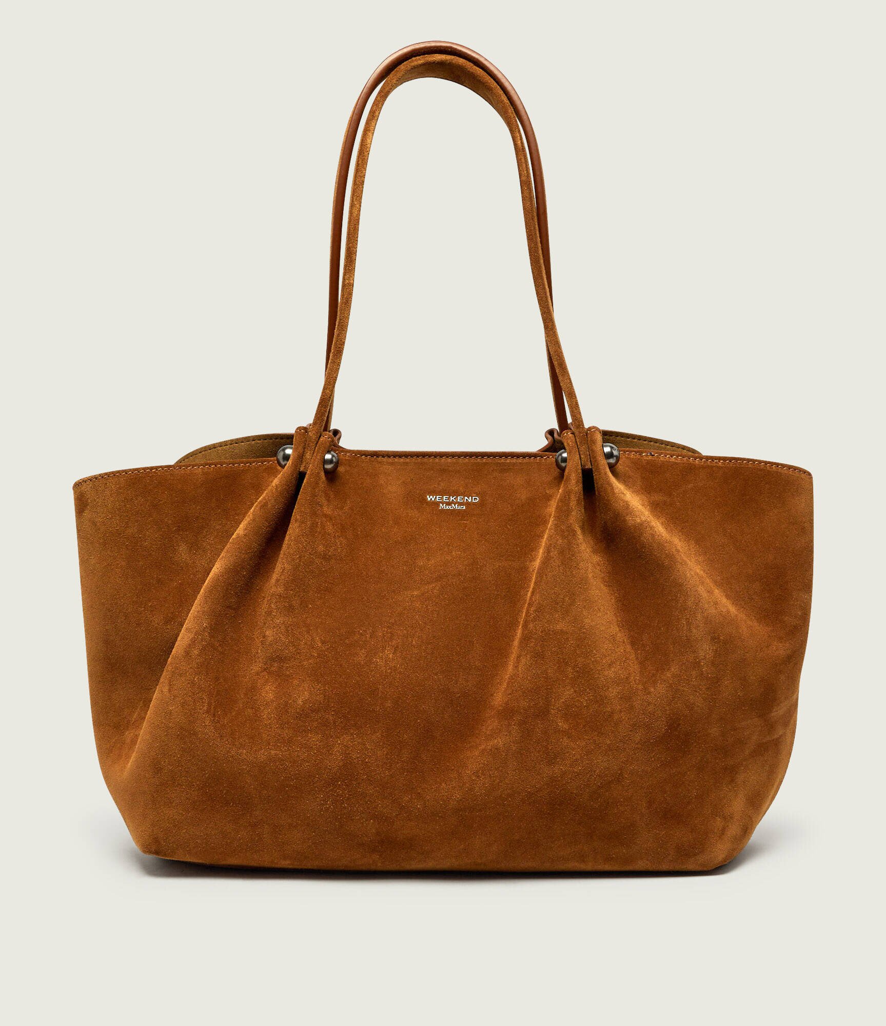 Weekend MaxMara Geantă shopper + borsetă Wkapesi | piele întoarsă