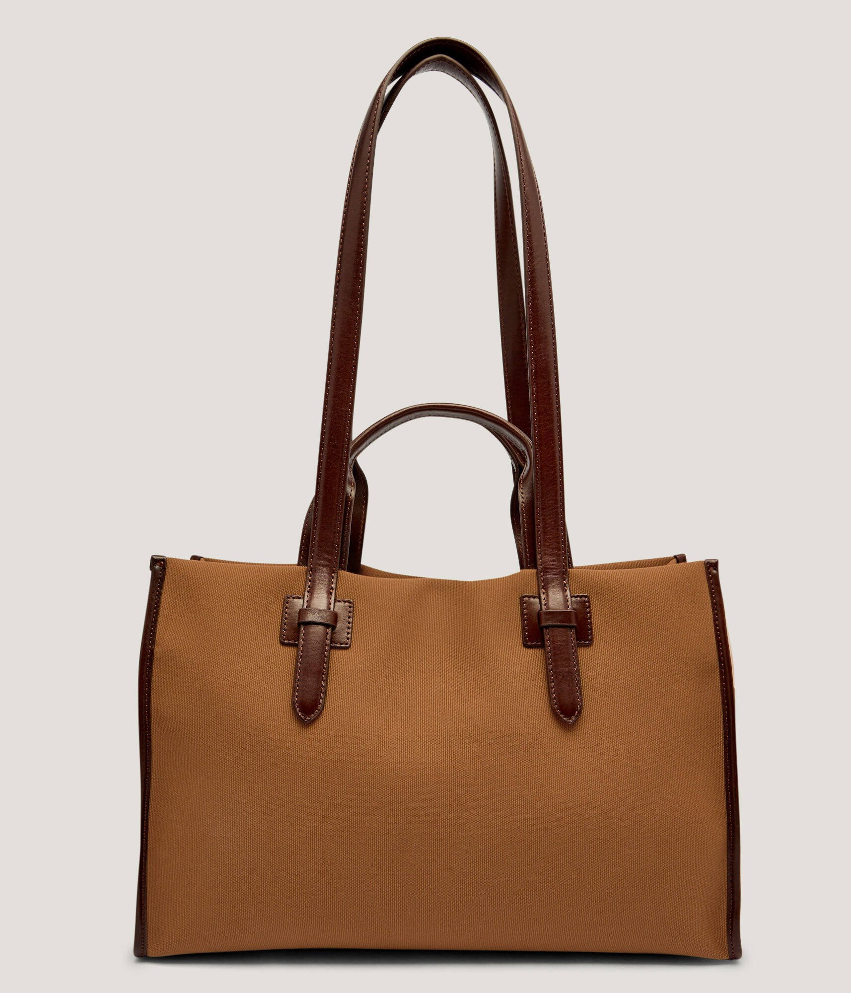 Weekend MaxMara Geantă shopper Gianna cu adaos de piele