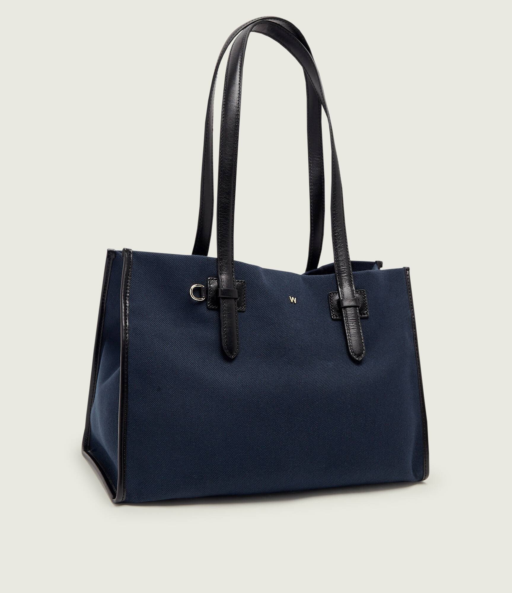 Weekend MaxMara Geantă shopper WKACANDORE cu adaos de piele
